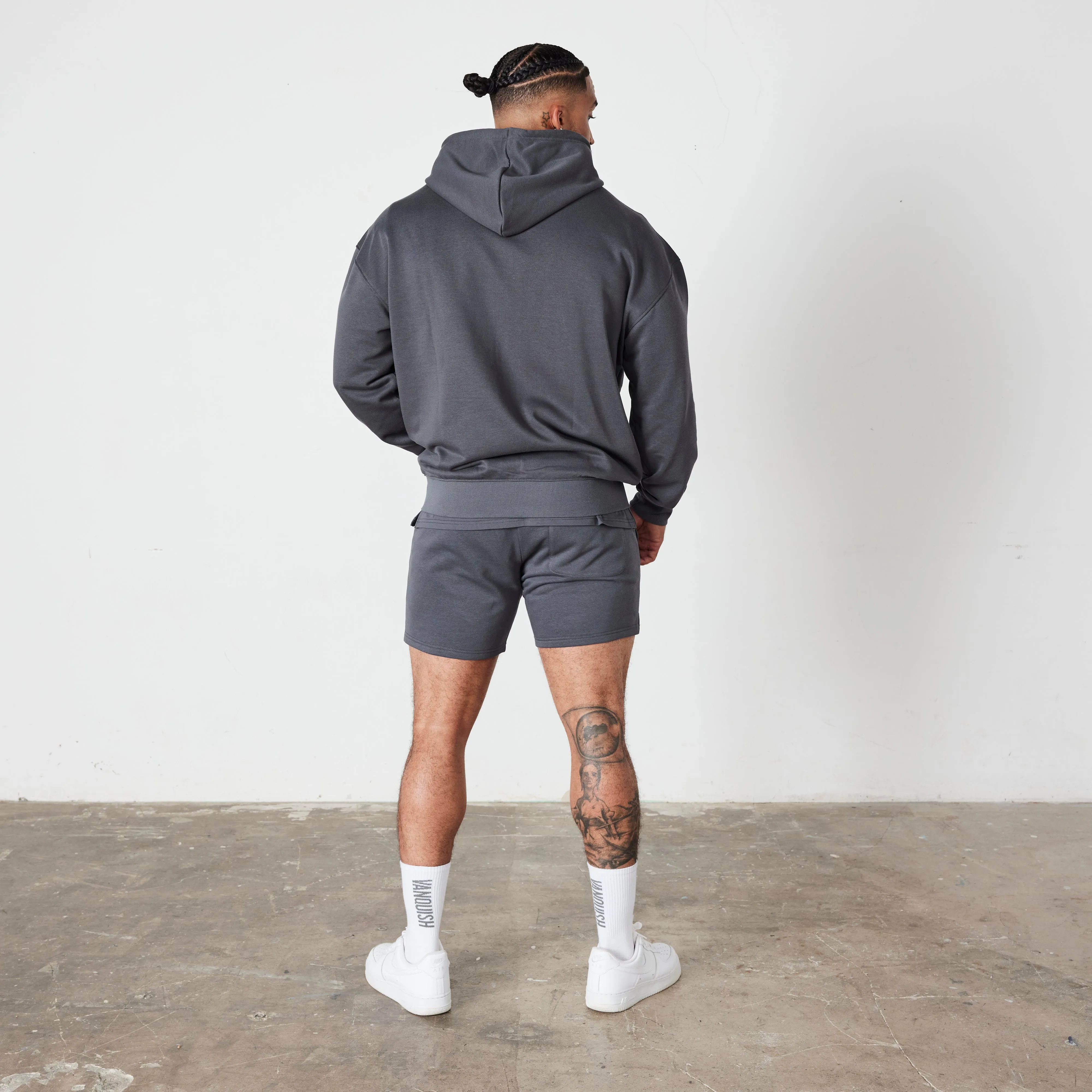 Vanquish Essential Denim Blue Regular Fit Shorts adult clothing