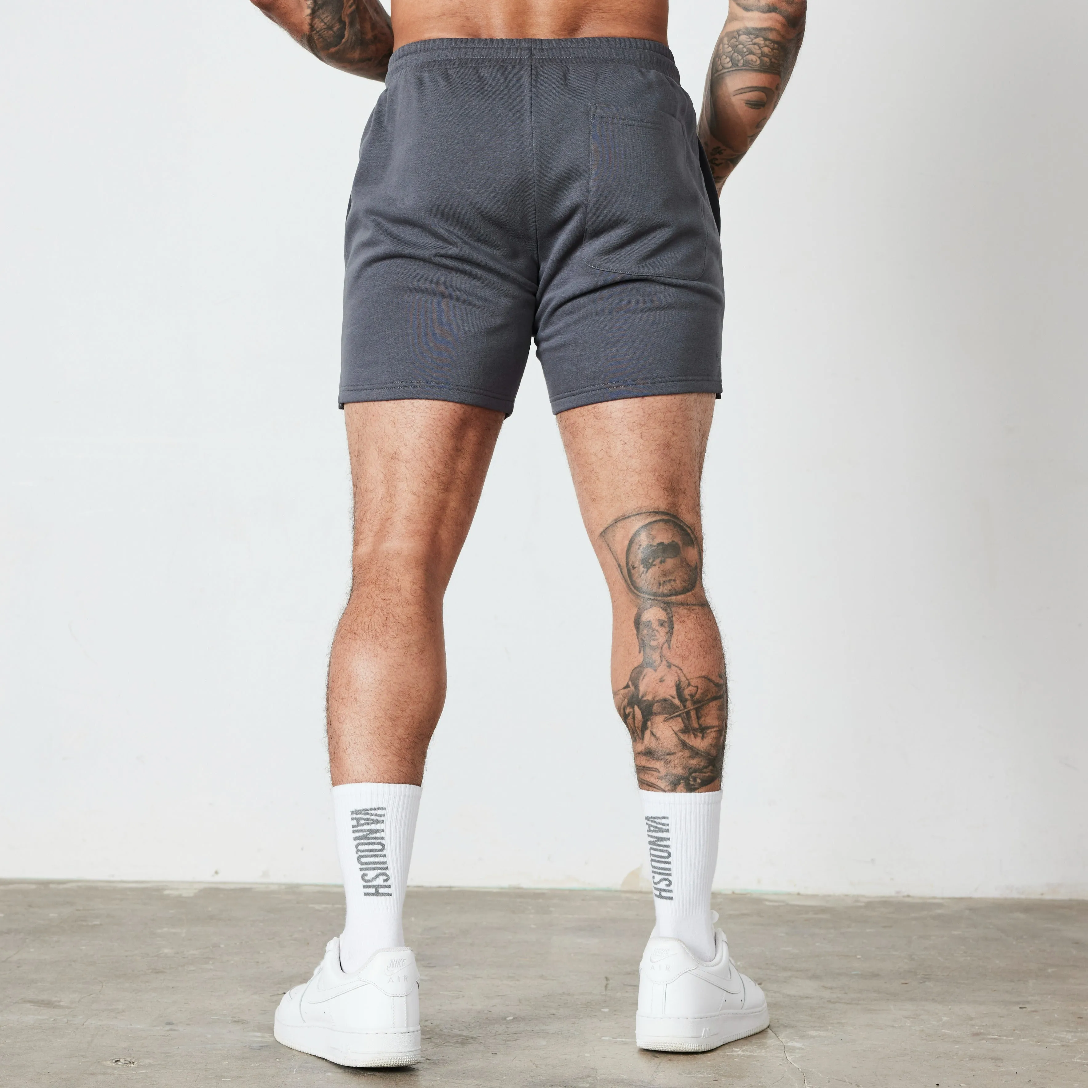 Vanquish Essential Denim Blue Regular Fit Shorts Modern Aesthetic