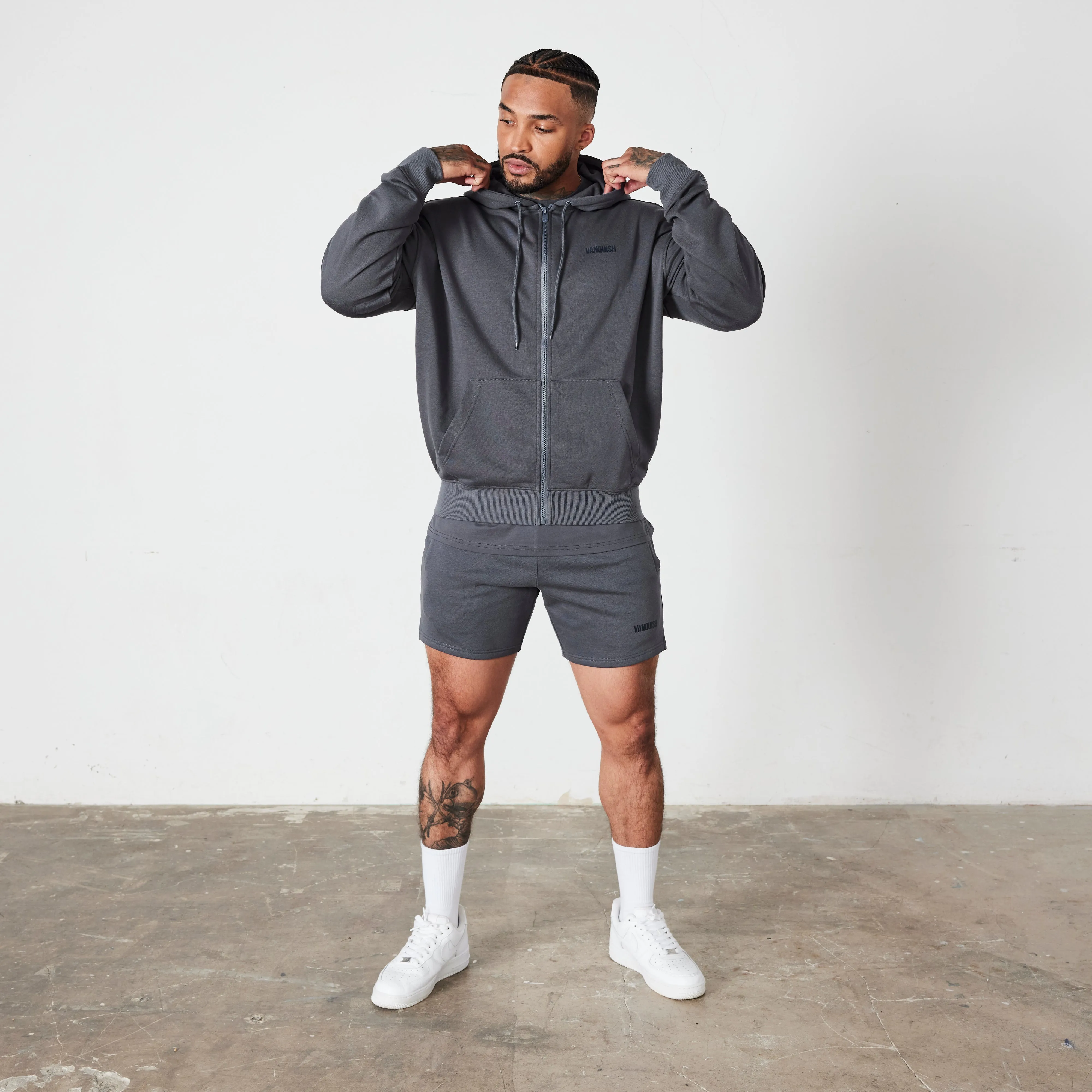 Vanquish Essential Denim Blue Regular Fit Shorts anti slip grip