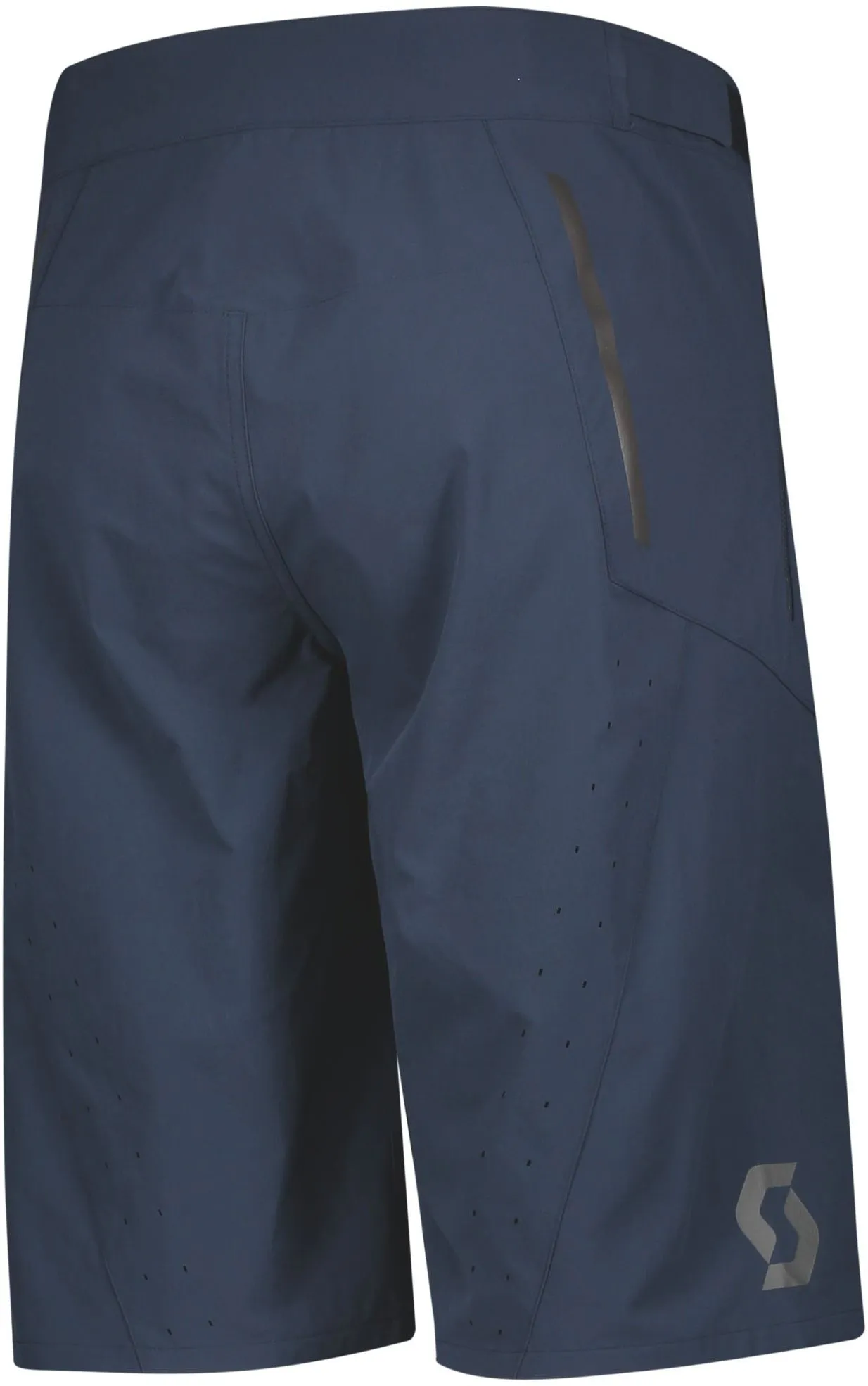 Scott Endurance Loose Fit Padded Mens Cycling Shorts - Blue Clean Fabric