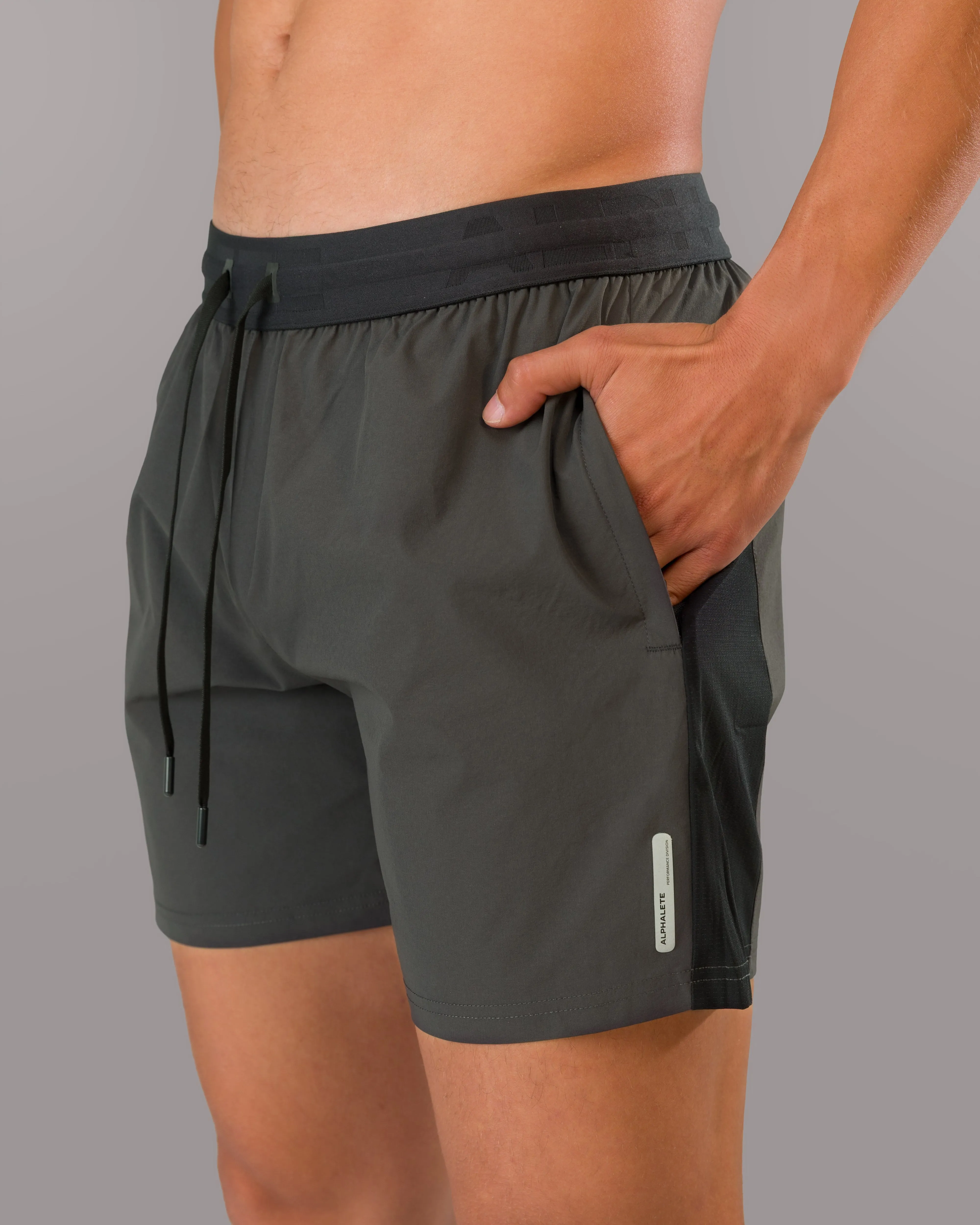 Apex Vault Short - Iron Charcoal Weightless Travel Design