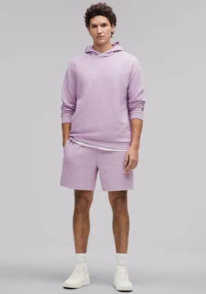 Textured Double-Knit Cotton Hoodie and Short Set Quick Absorption