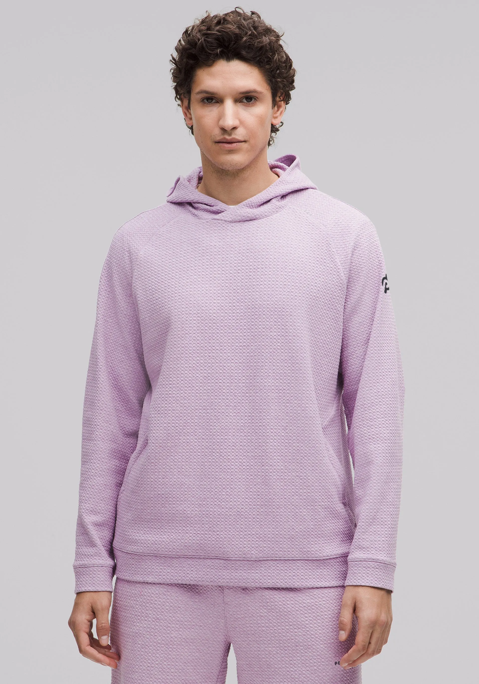 Textured Double-Knit Cotton Hoodie and Short Set On Trend Ultra Breathable