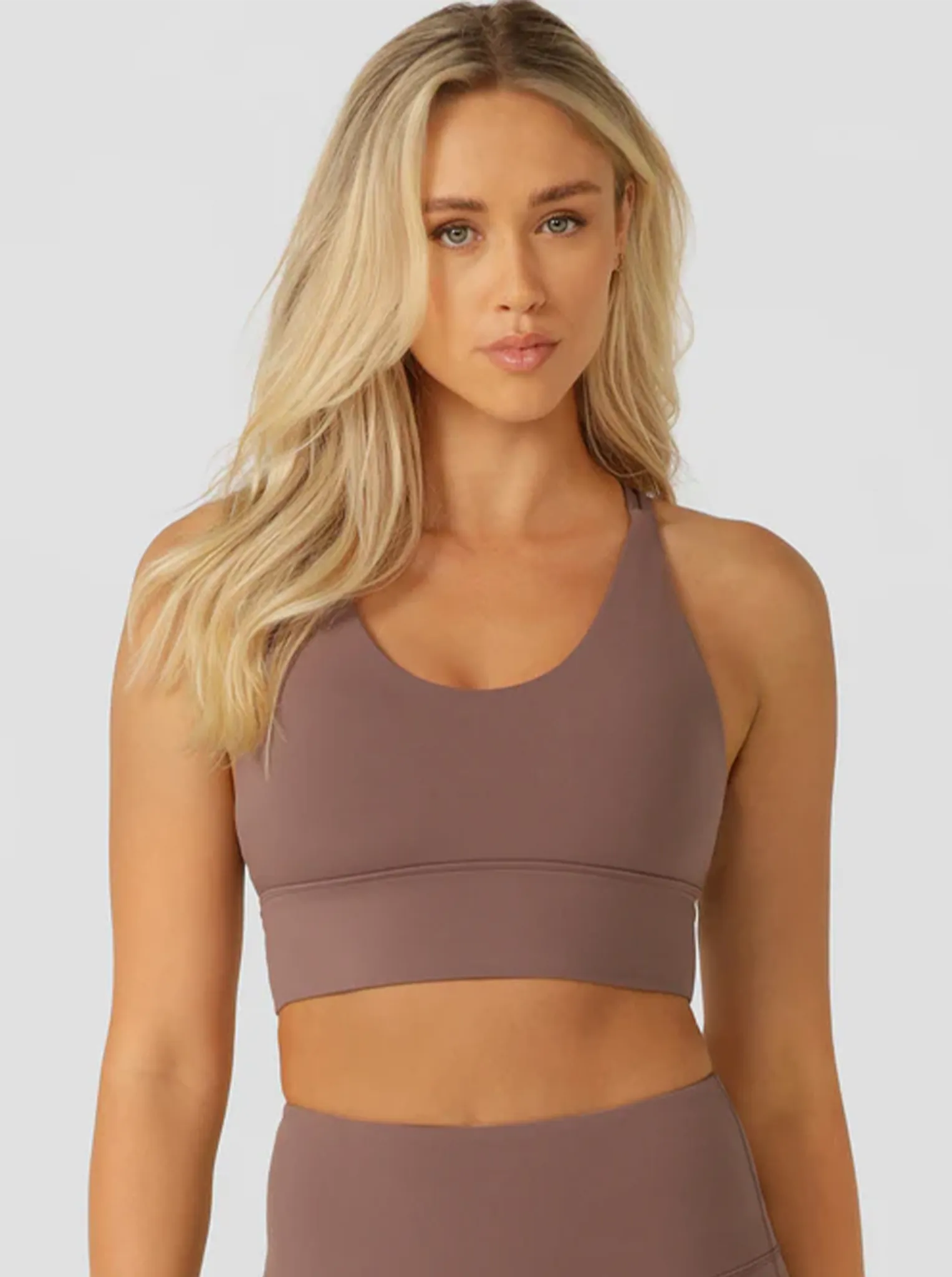 Travel Shorts Fashionable Look Lotus Longline Sports Bra