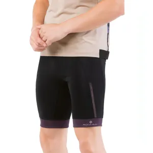 Sweat Wicking Channels Summer Wear Ronhill Tech Ultra 9 Inch Mens Short Running Tights - Black