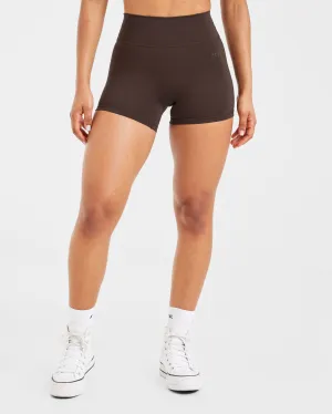 Staple Shorts - Coffee Brown Soft Brushed Interior Low Profile Waistband
