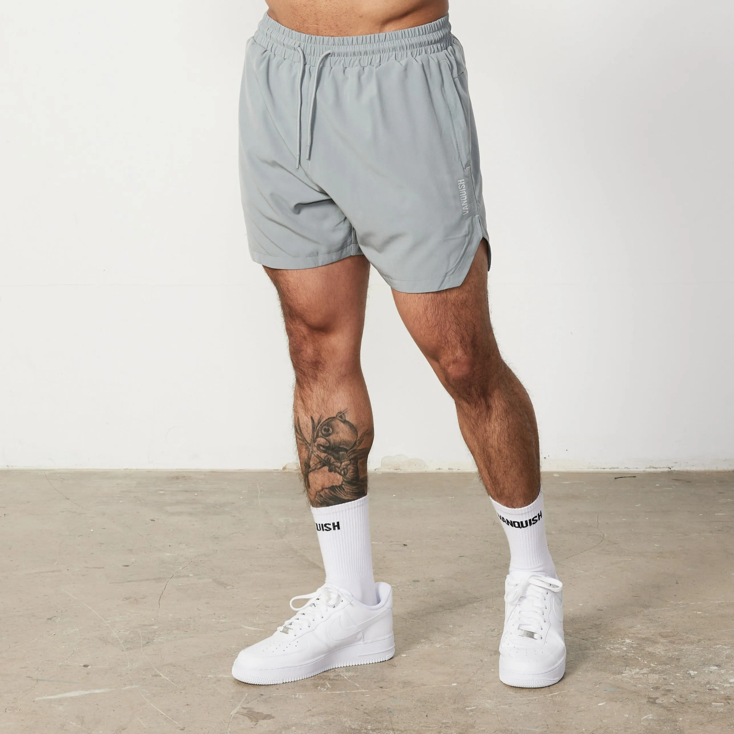 Underwear Vanquish Essential Steel Grey Performance 4" Shorts