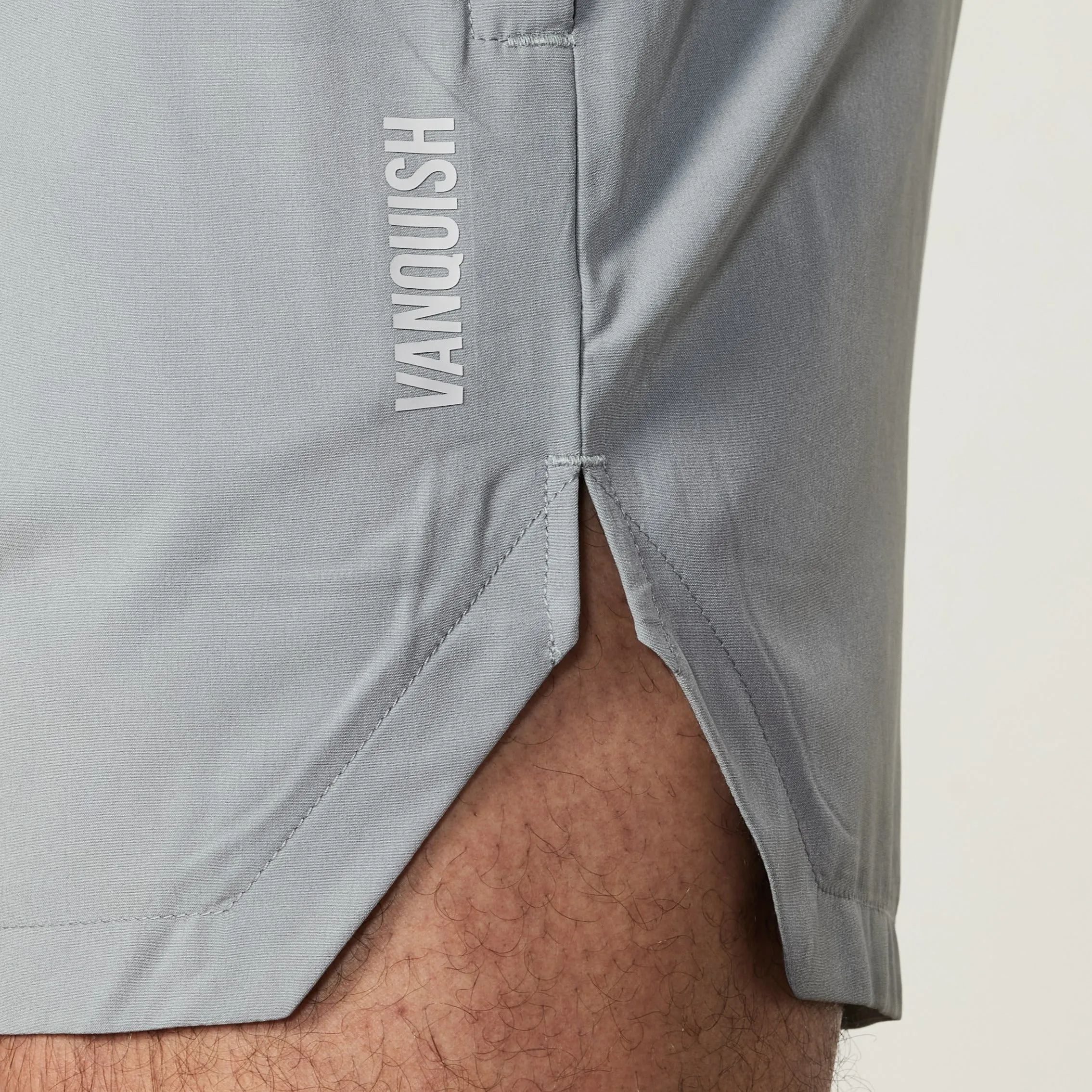 Vanquish Essential Steel Grey Performance 4" Shorts ski wear budget-friendly