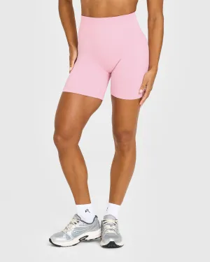skiing gear Flexible Cut Geometric Print Effortless Seamless Shorts | Petal Pink