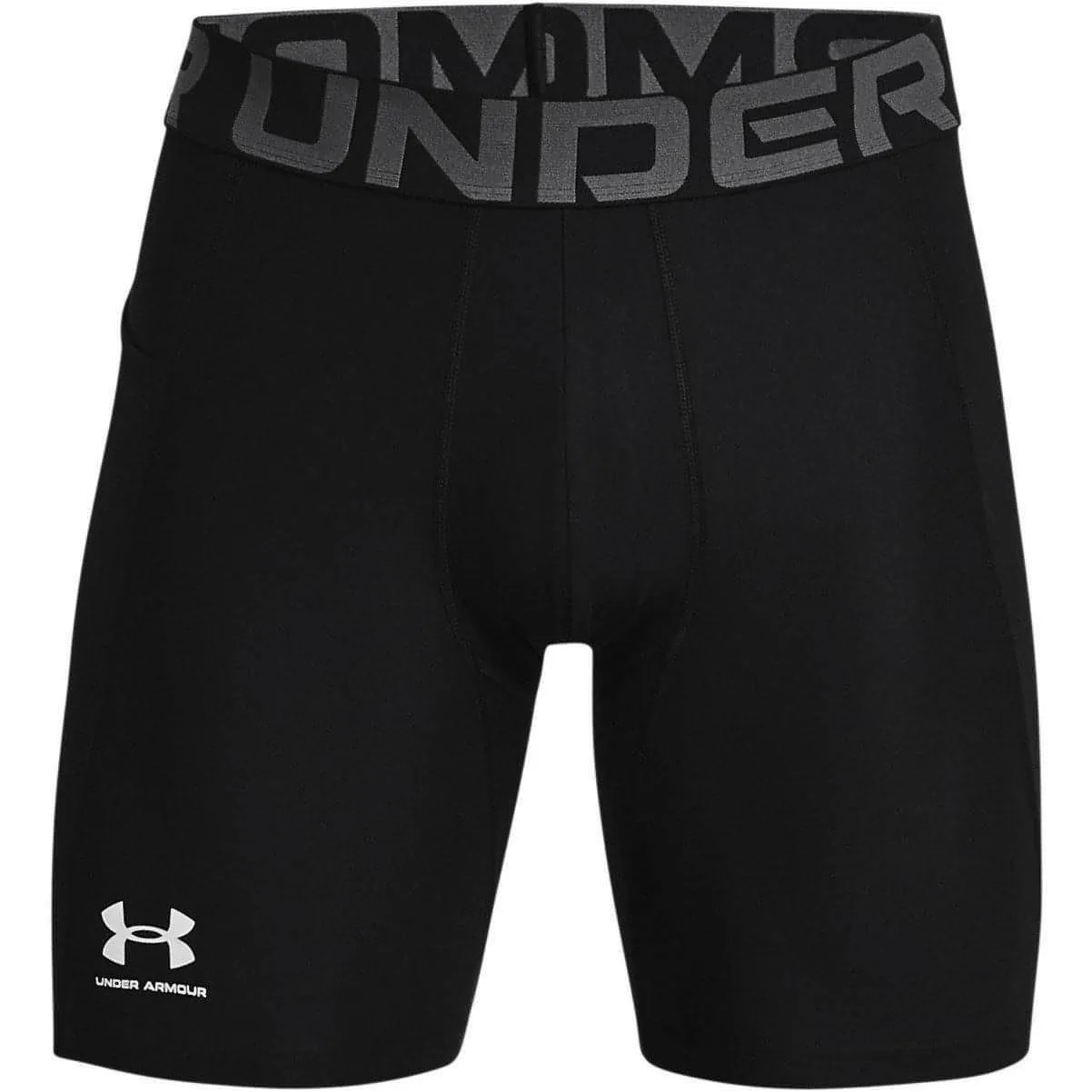 Silicone Gripper Strips Under Armour HeatGear Mens Short Compression Tights - Black