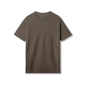0919. Supima? Fitted Tee - Deep Taupe High-Quality Cotton NeutralTonesCollection