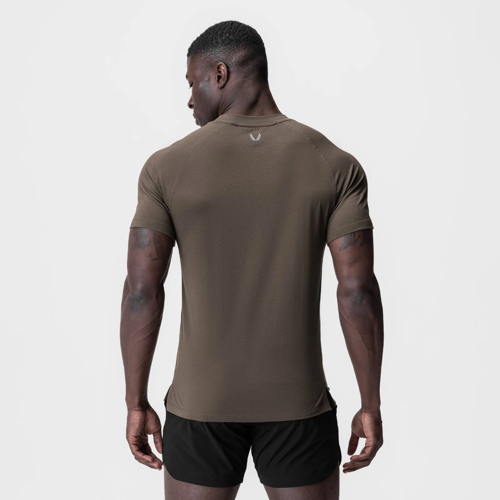 0919. Supima? Fitted Tee - Deep Taupe Active Fashion