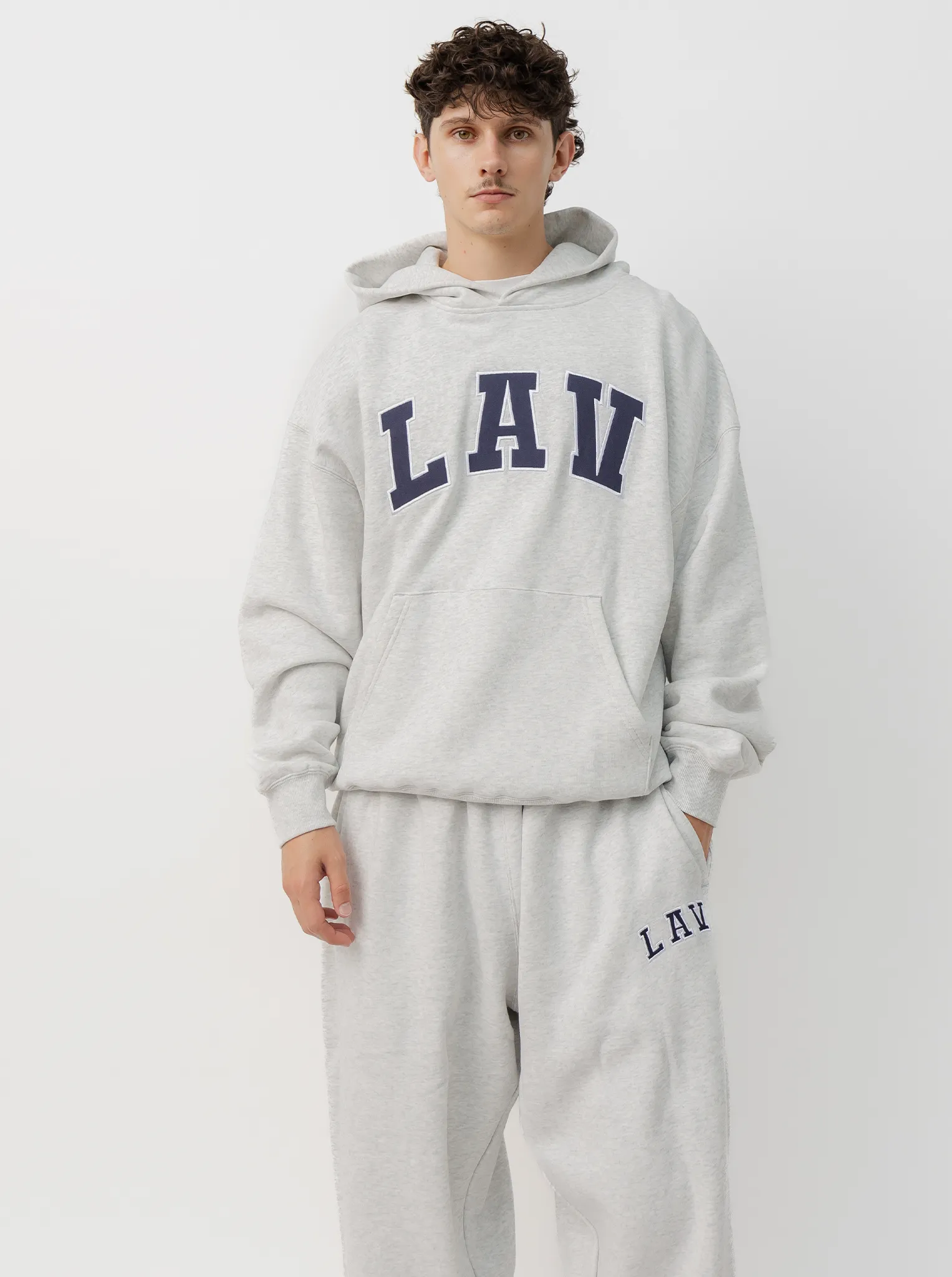 Elasticated Waistband Ergonomic Cut Applique Hoodie