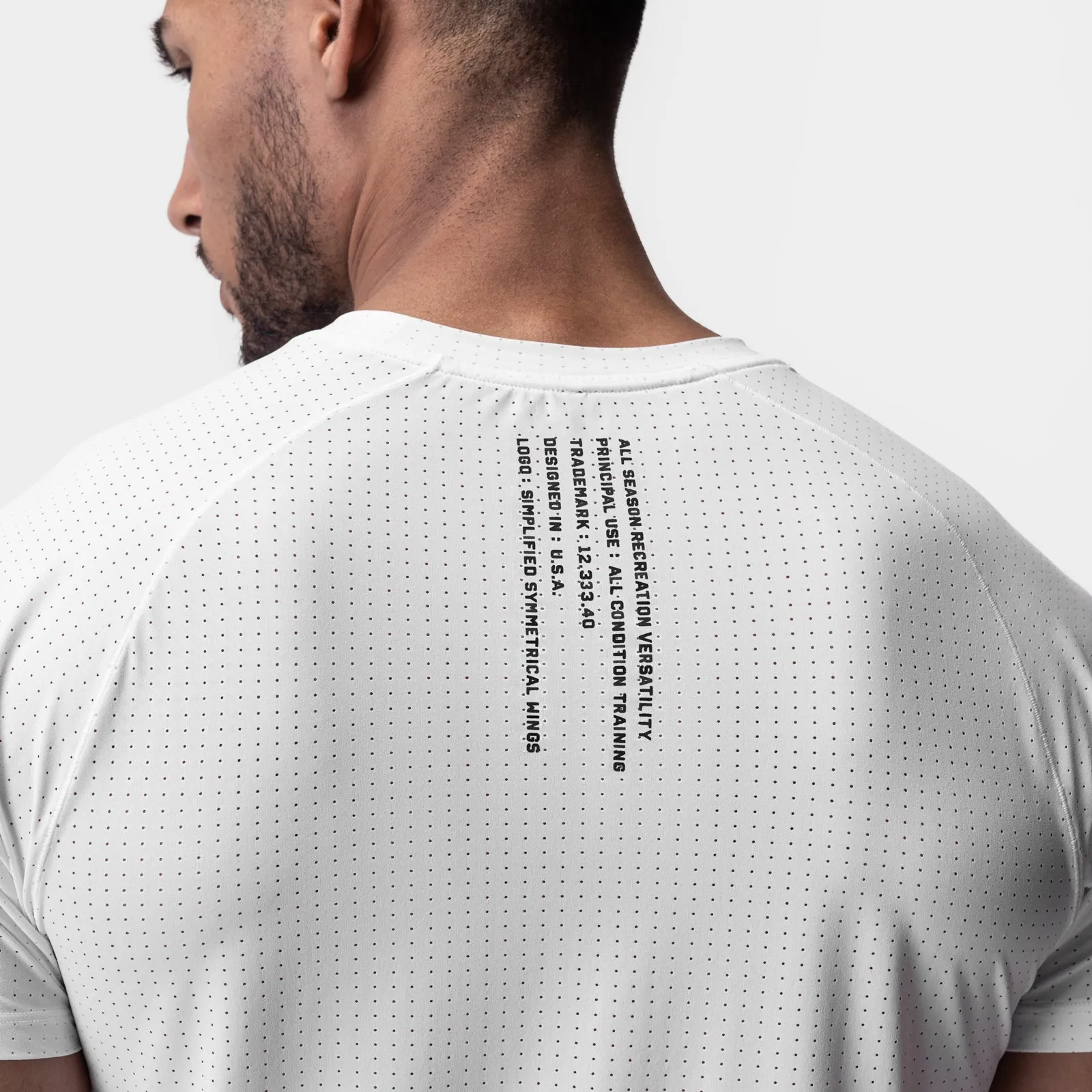0948. Laser-Vent? Established Tee - White Minimal Look Best Seller