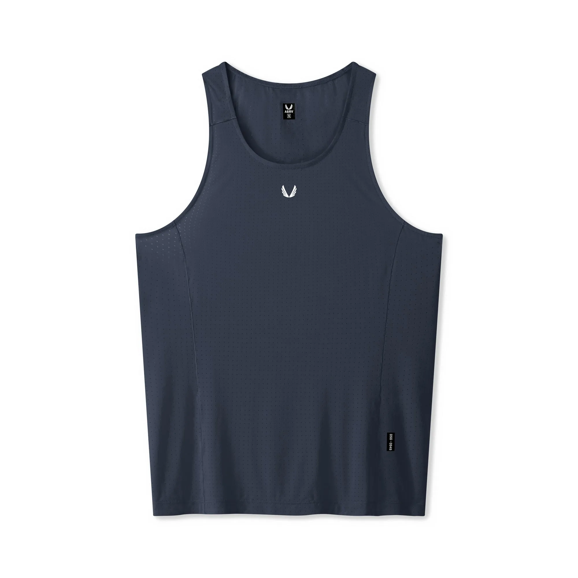 0949. Laser-Vent? Singlet Tank - Navy Forest use