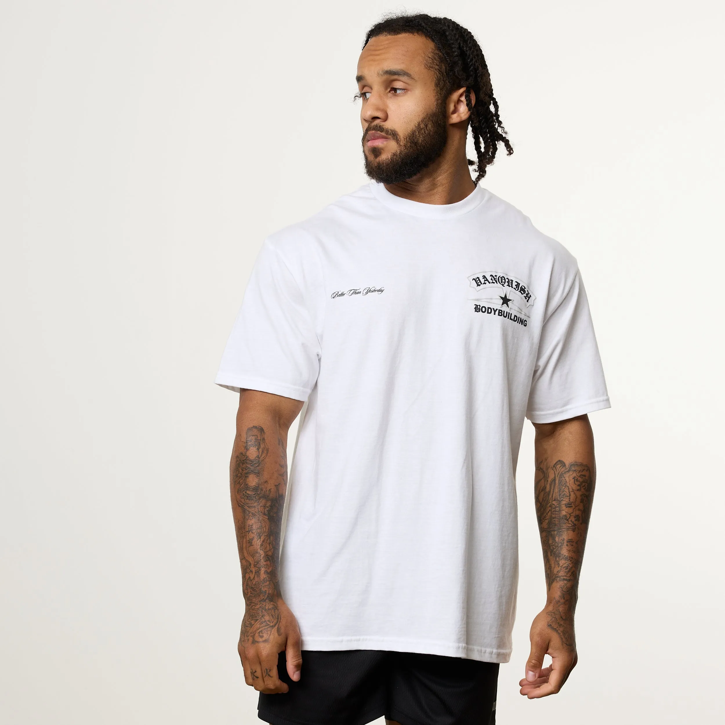 Vanquish Revolve Legion White Oversized T Shirt Cashmere combination