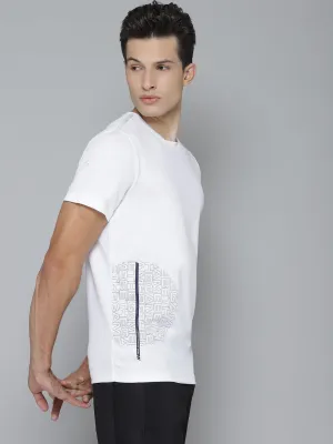 SustainableTextiles WearResistantHem Alcis Men Printed White Tshirts