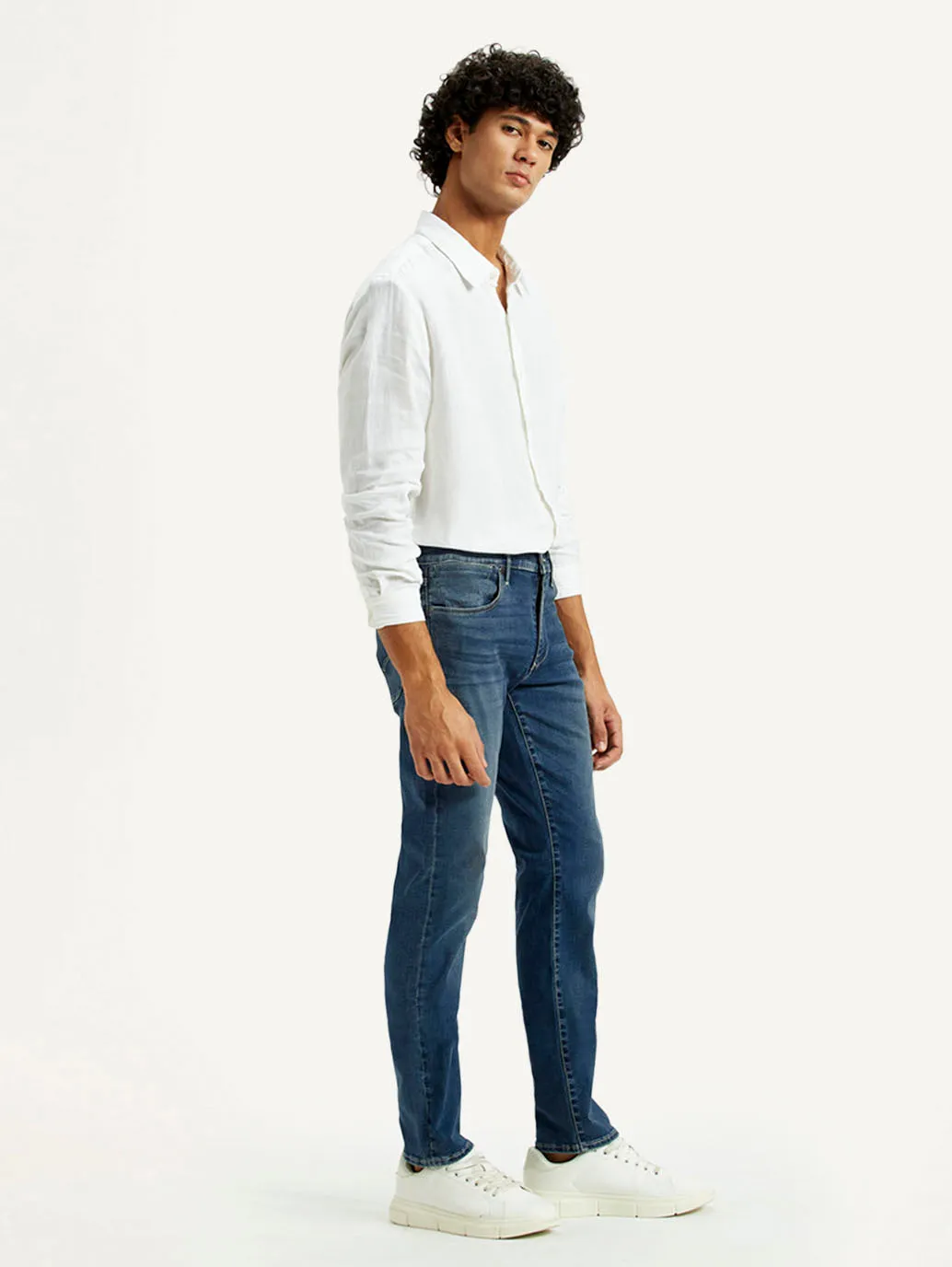 Rugged Construction Neutral Look Men's Redloop 511 Dark Indigo Slim Fit Mid Rise Jeans