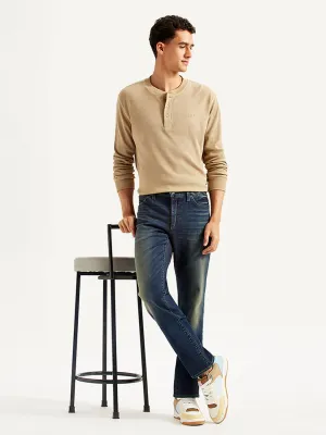 Traveler Gear Brunch Outfit Casual Friday Sandblasted Details Men's Redloop 511 Slim Fit Mid Rise Jeans