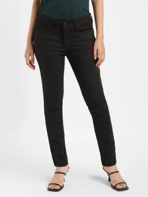 Women's 711 Black Skinny Fit Mid Rise Jeans Modern Comfort
