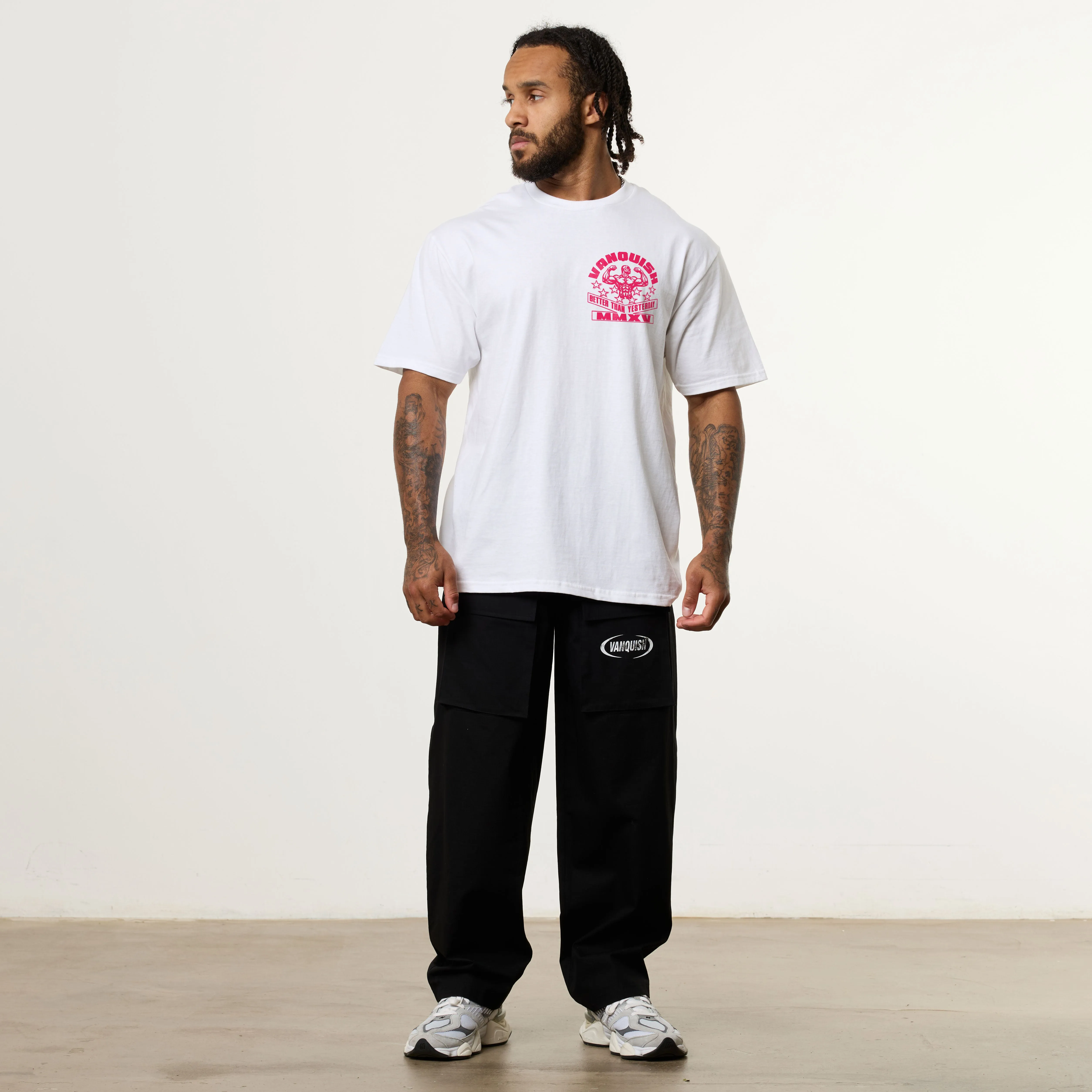 Vanquish Revolve Triumph Limited Pink Oversized T Shirt Formal Elegance Eco Certified Textile