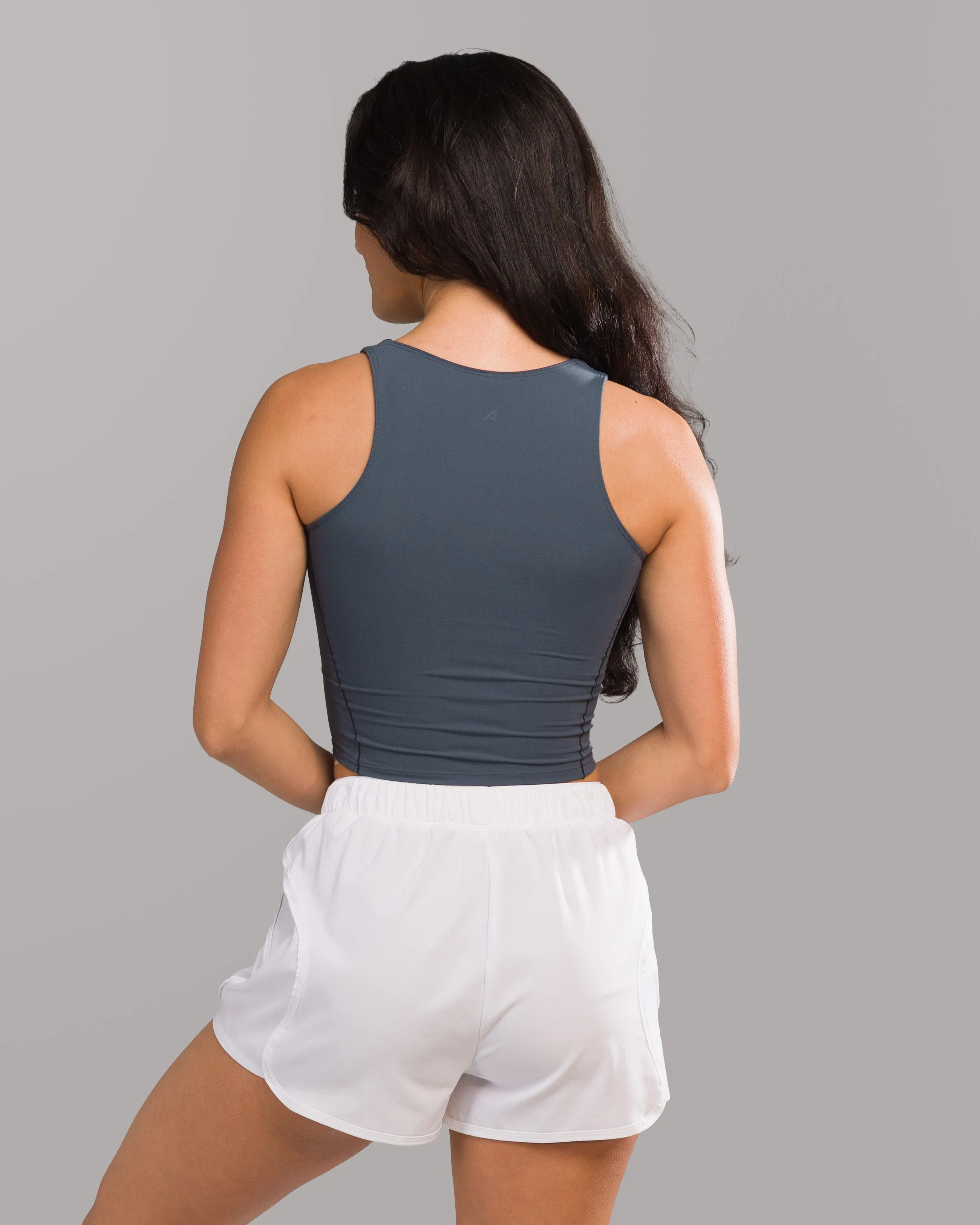 Taped Necklines Flex Tank - Dark Navy