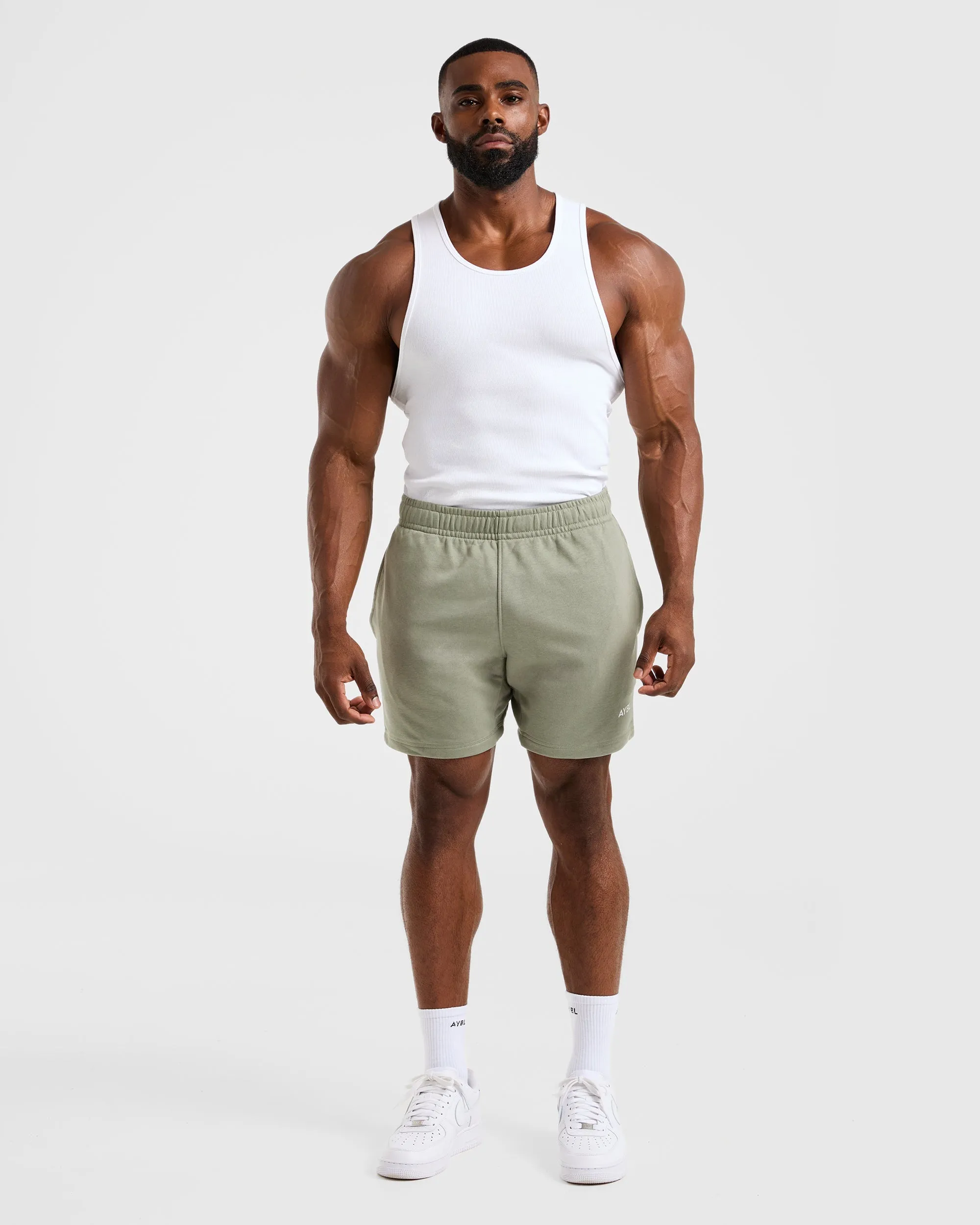 Essential Lightweight 5" Shorts - Washed Sage Wear Resistant Fabric Playful Prints
