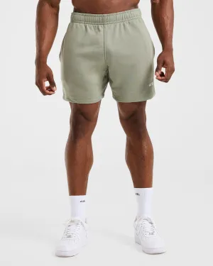 Essential Lightweight 5" Shorts - Washed Sage food industry Summer Wardrobe