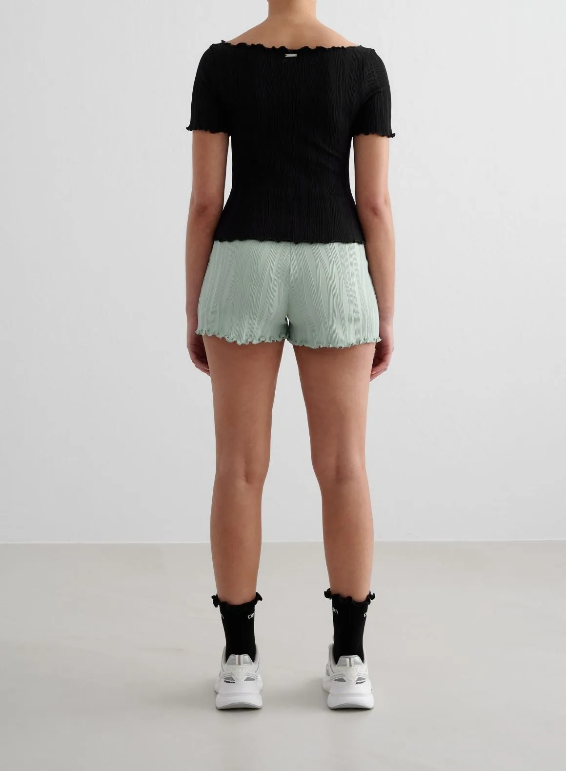 Black Tulip Short Sleeve Top Beachwear Effortless Vibe