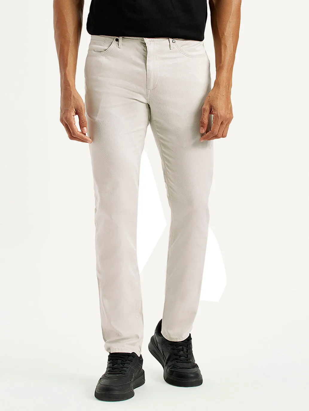 Regular Style Men's 511 Off White Slim Fit Mid Rise Jeans