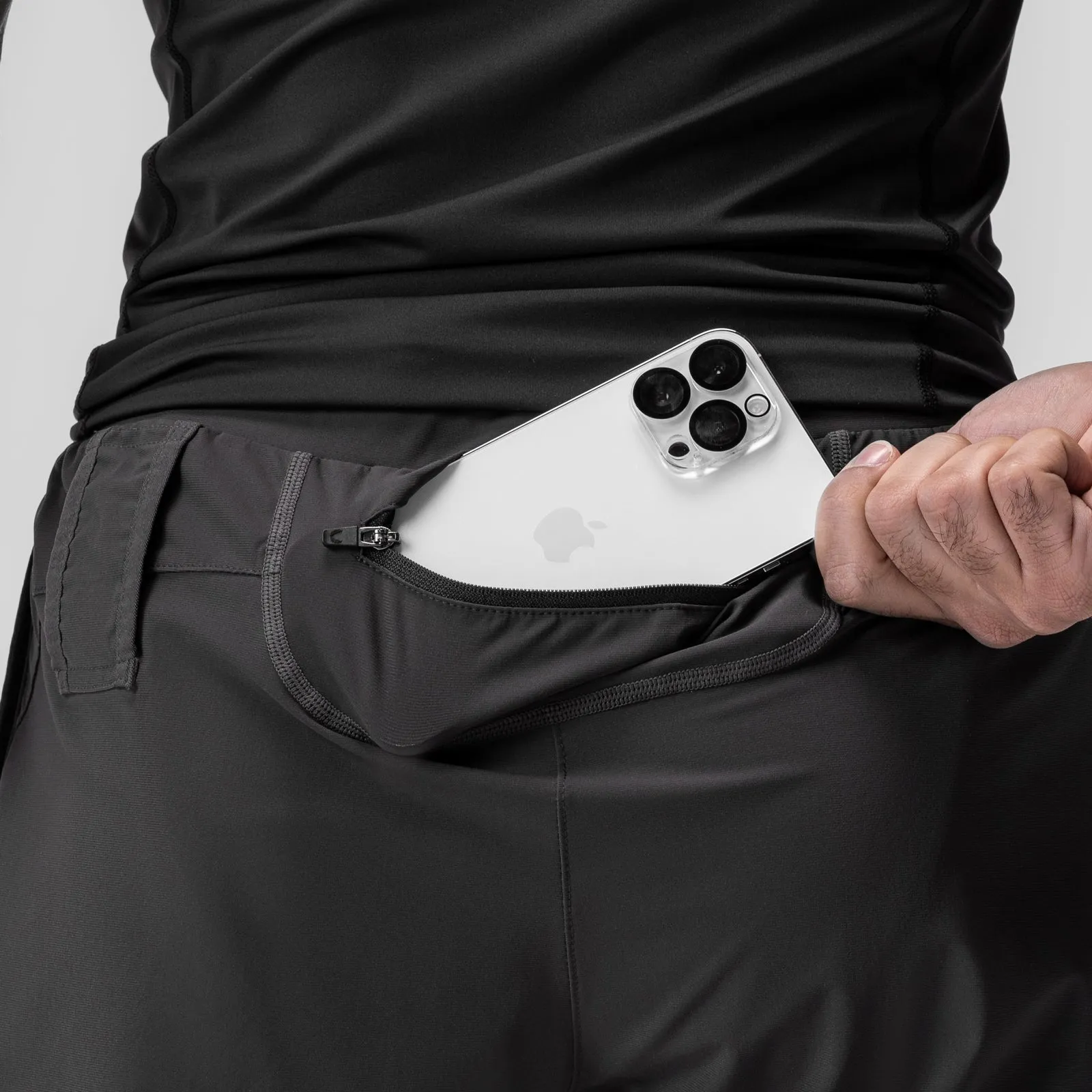 finance industry Festival Outfit 0823. Tetra-Lite? 7" Linerless Short - Space Grey "Space Bracket"