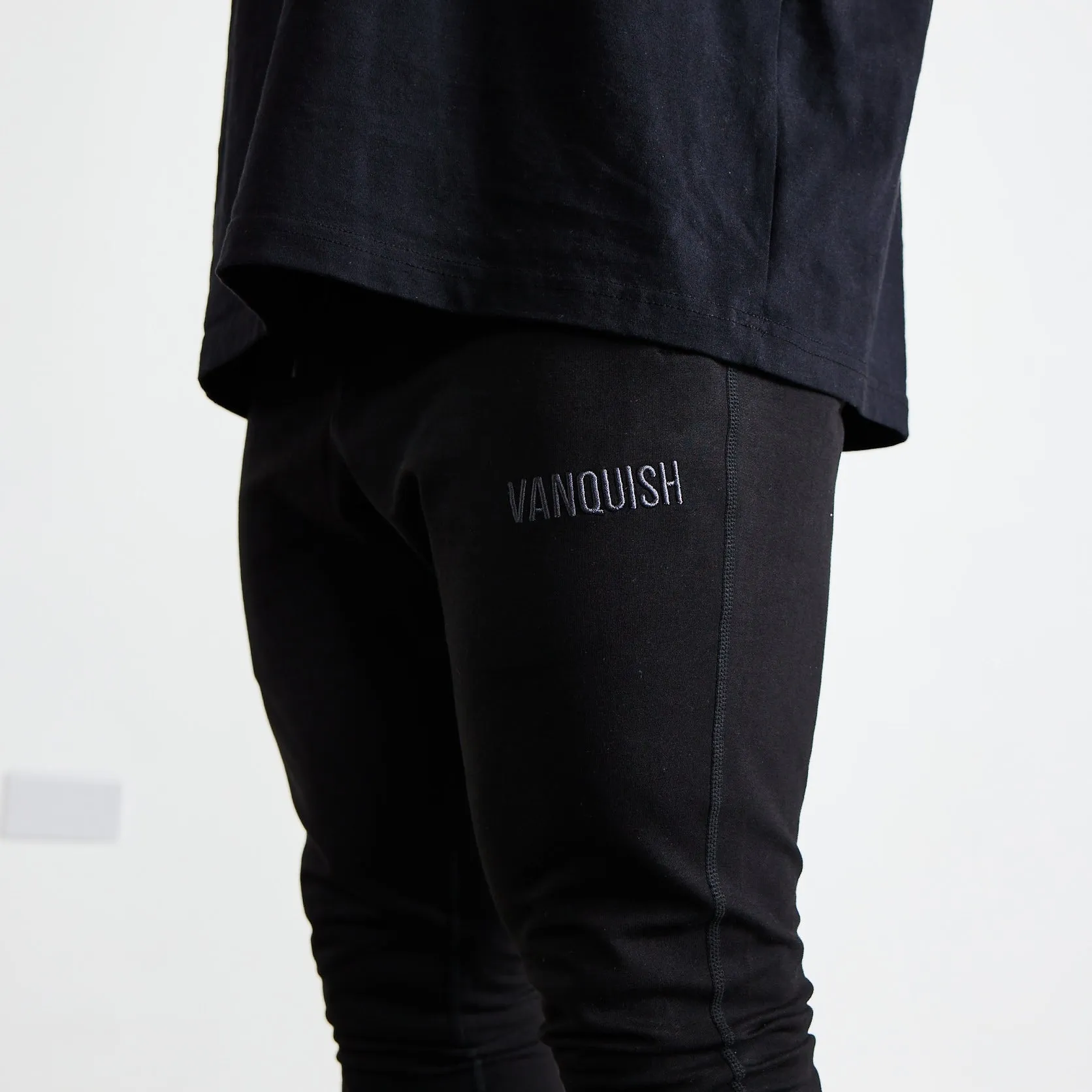 Abrasion Resistant Material Vanquish Eclipse V2 Black Tapered Sweatpants