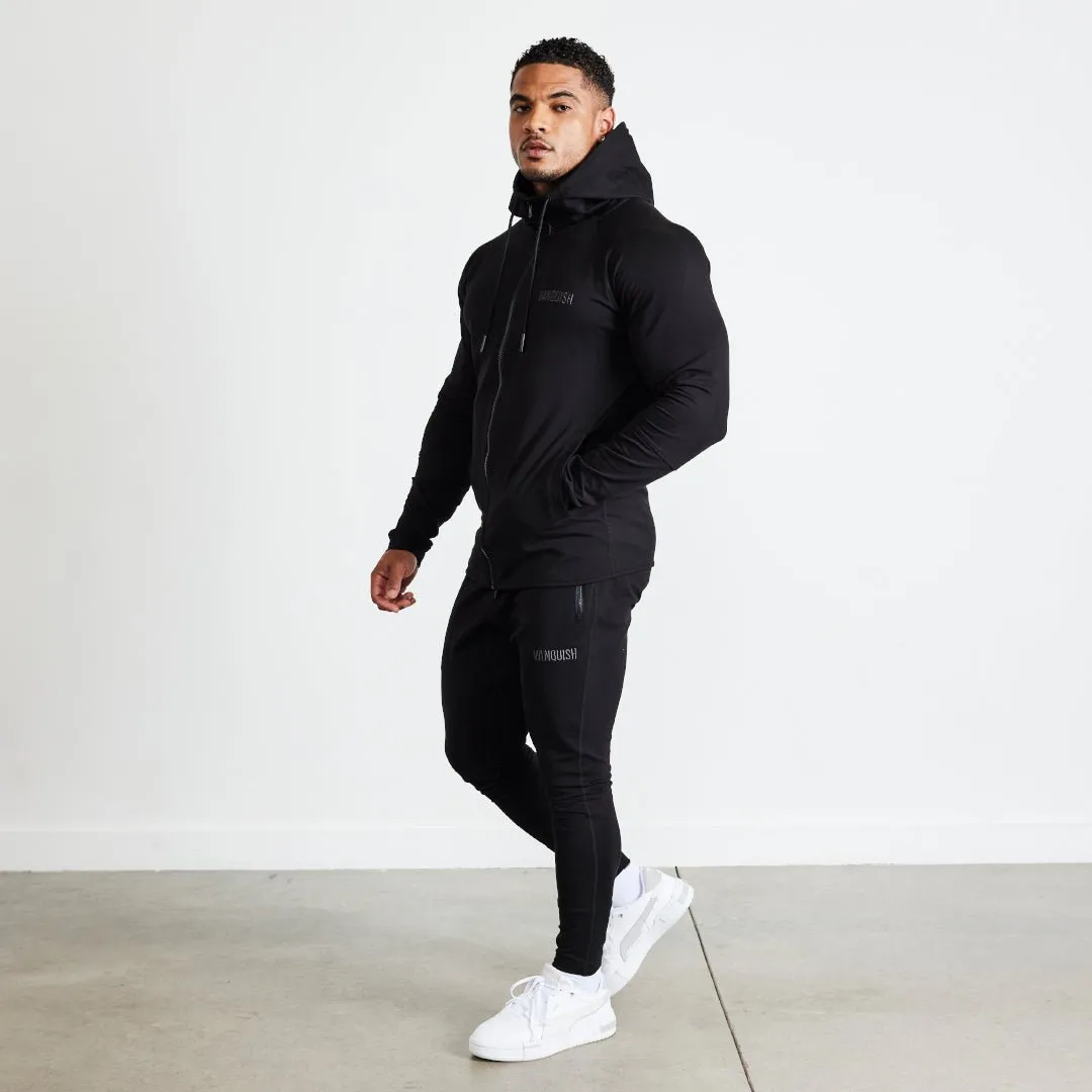 Vanquish Eclipse V2 Black Tapered Sweatpants StretchMaterial