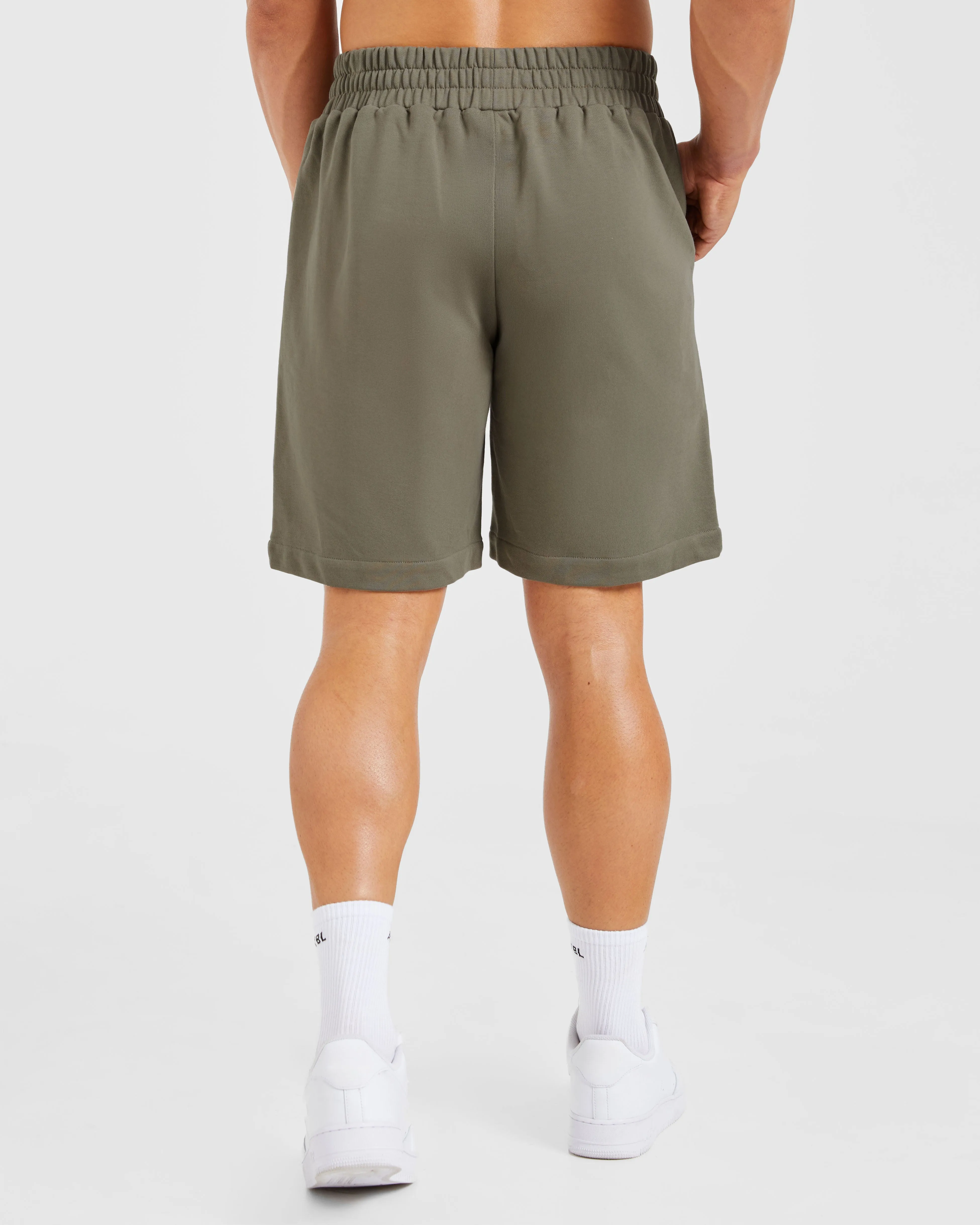 Rebound Shorts - Dusky Olive High-waisted Sleek Cut
