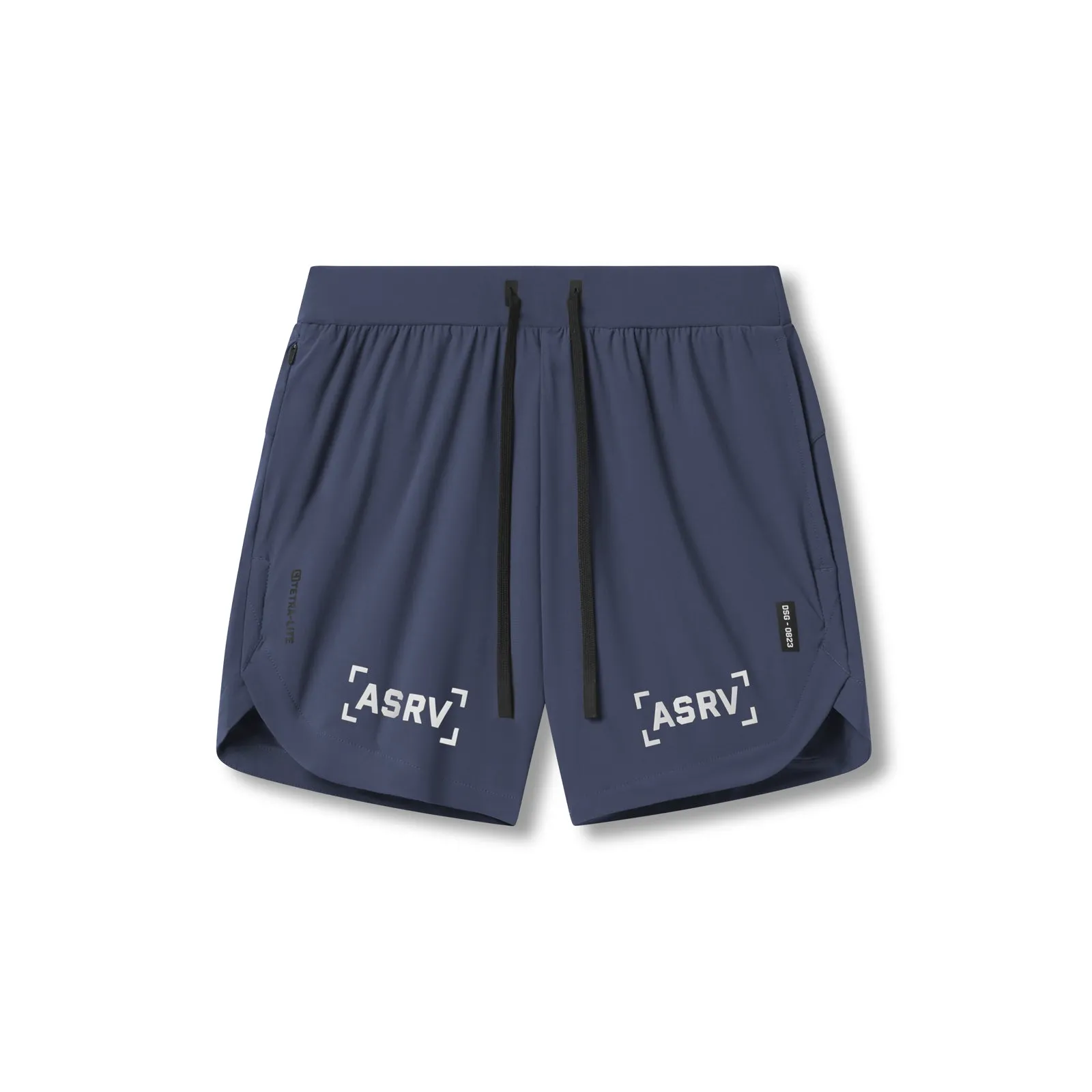 artisanal quality 0823. Tetra-Lite? 7" Linerless Short - Navy "Bracket"