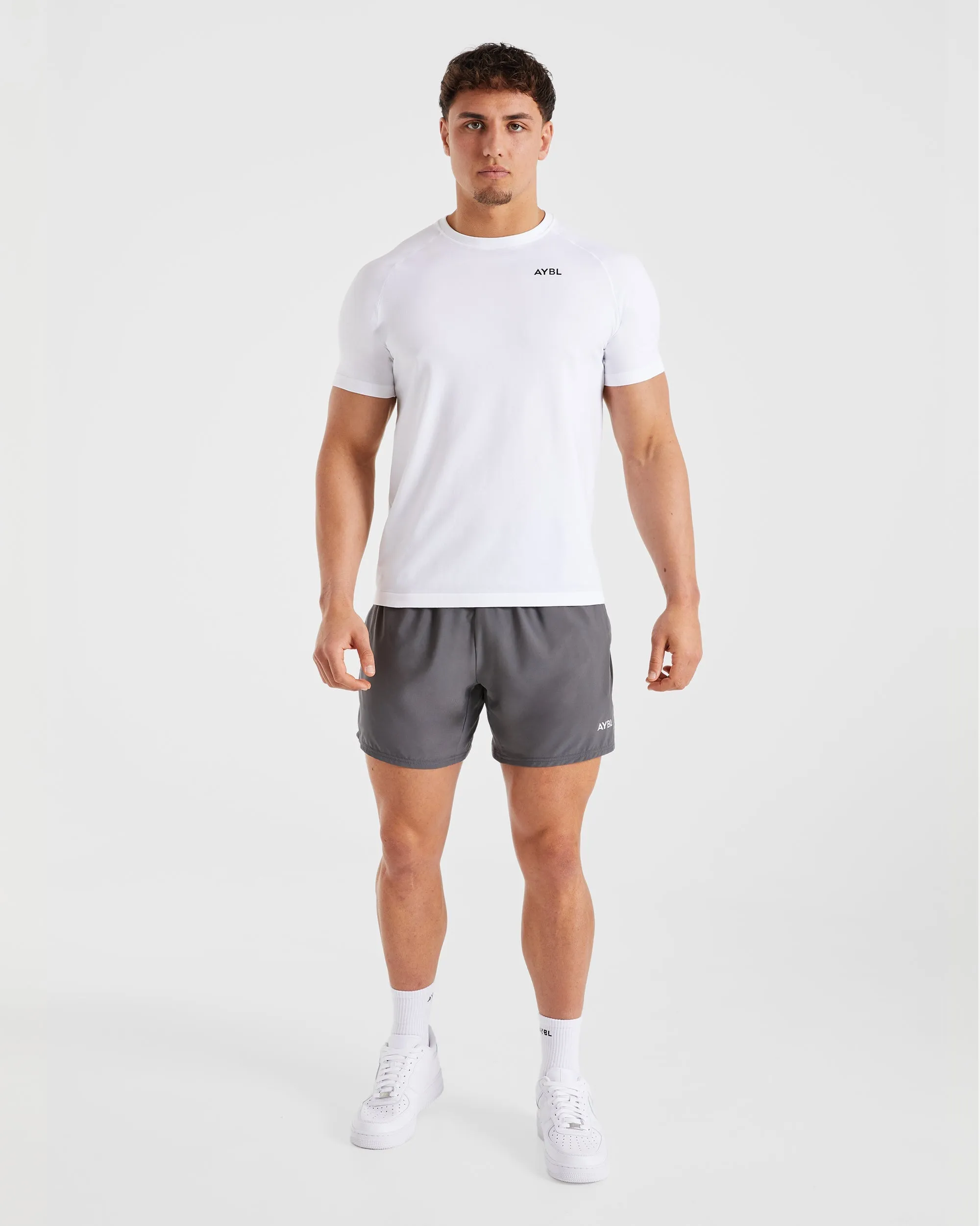 Relaxed Vibe Ascend Seamless T Shirt - White