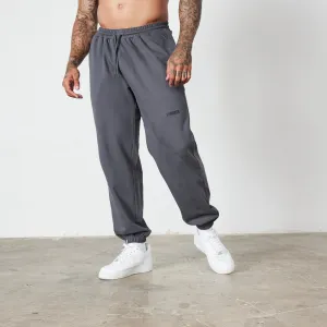 Sustainable Material Blend Temperature Regulating Fabric Vanquish Essential Denim Blue Oversized Sweatpants