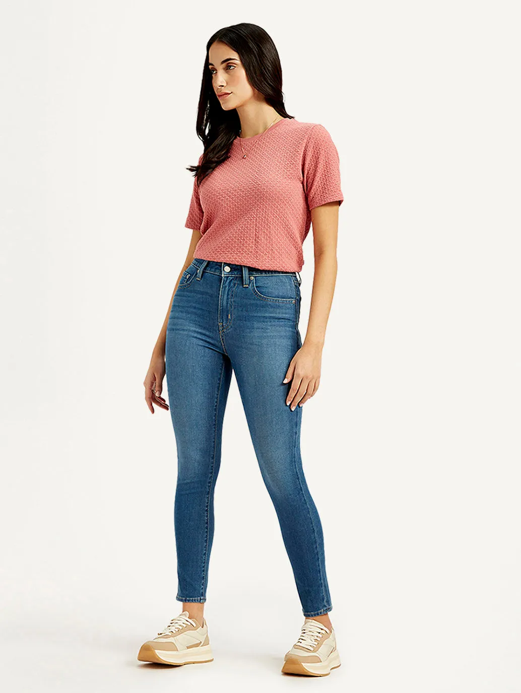 Premium Outdoor Enthusiast Wear It All Women's 721 Blue Skinny Fit High Rise Jeans