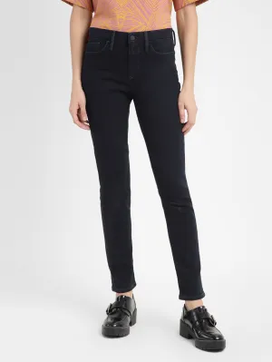 Chill Style Streetwear Fan Minimalist Style Women's 311 Black Skinny Fit Mid Rise Jeans