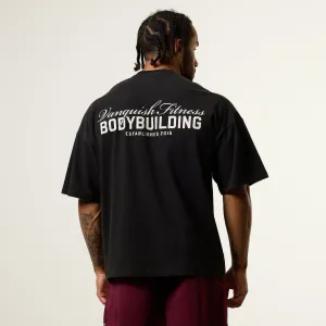 Vanquish Bodybuilding Black Oversized Boxy T Shirt Weekend Comfort Style