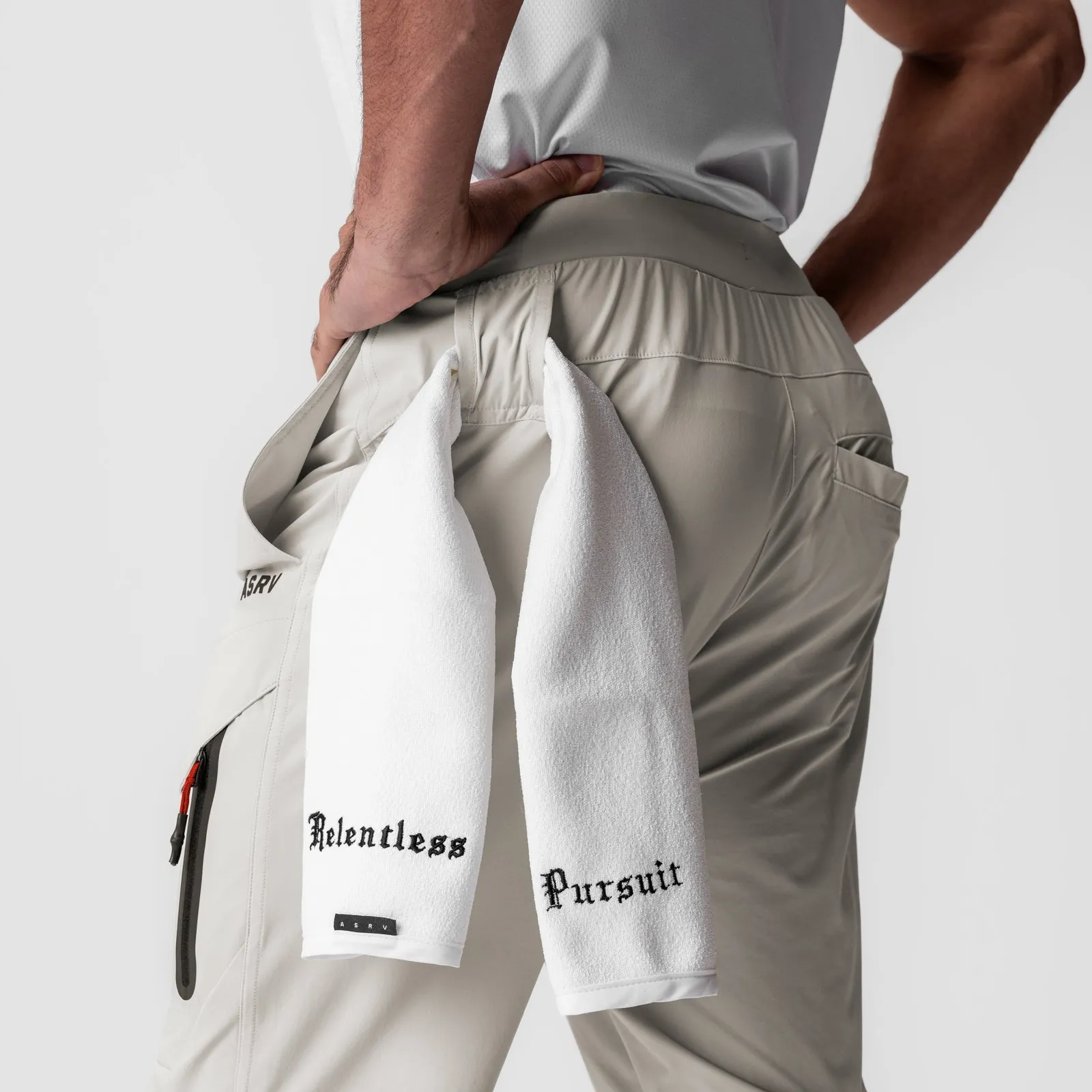 0690. Tetra-Lite? Tech High Rib Jogger - Stone AntiSlipGrip
