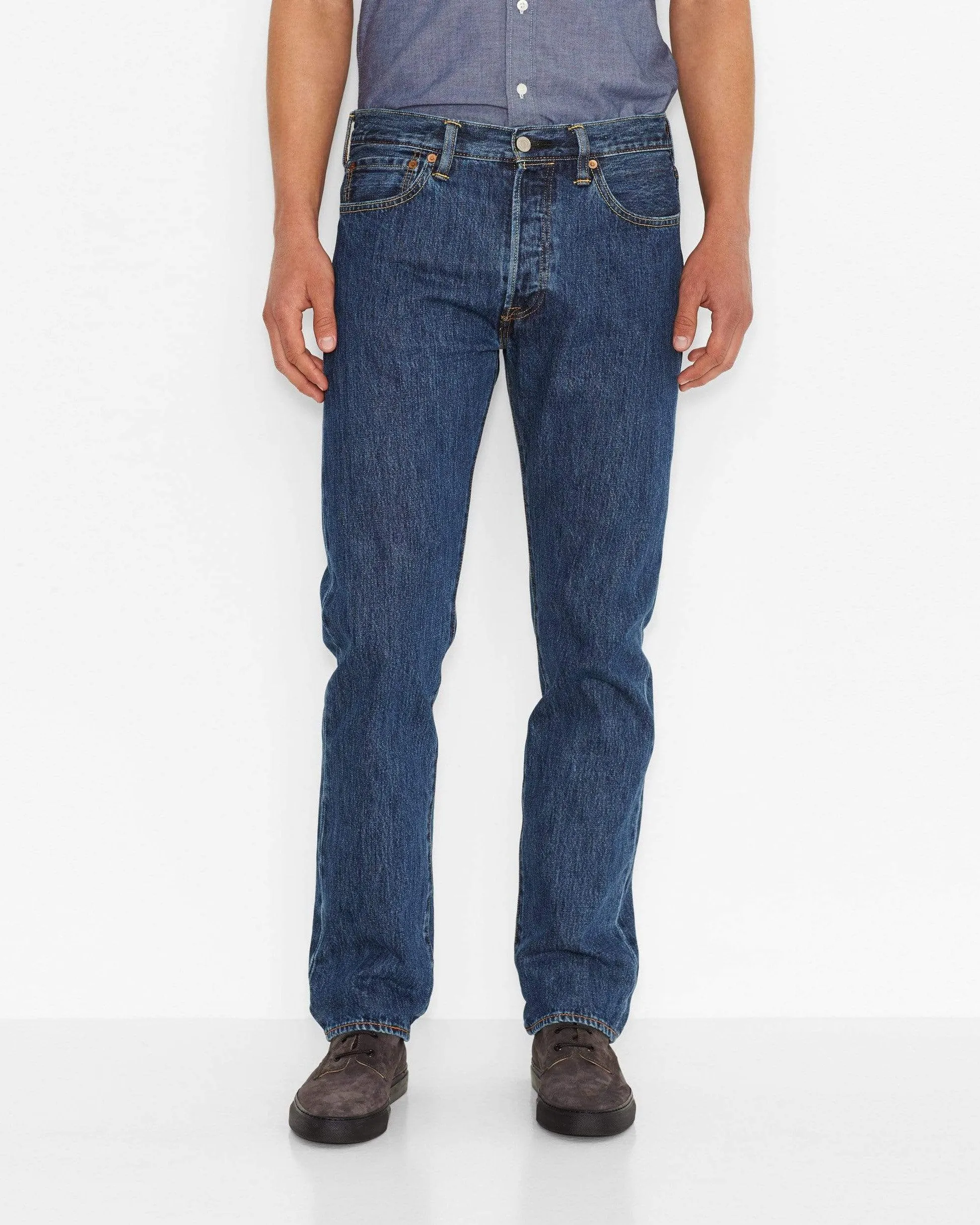 Levi's? 501 Original Regular Fit Mens Jeans - Stonewash Blue Stretch Recovery