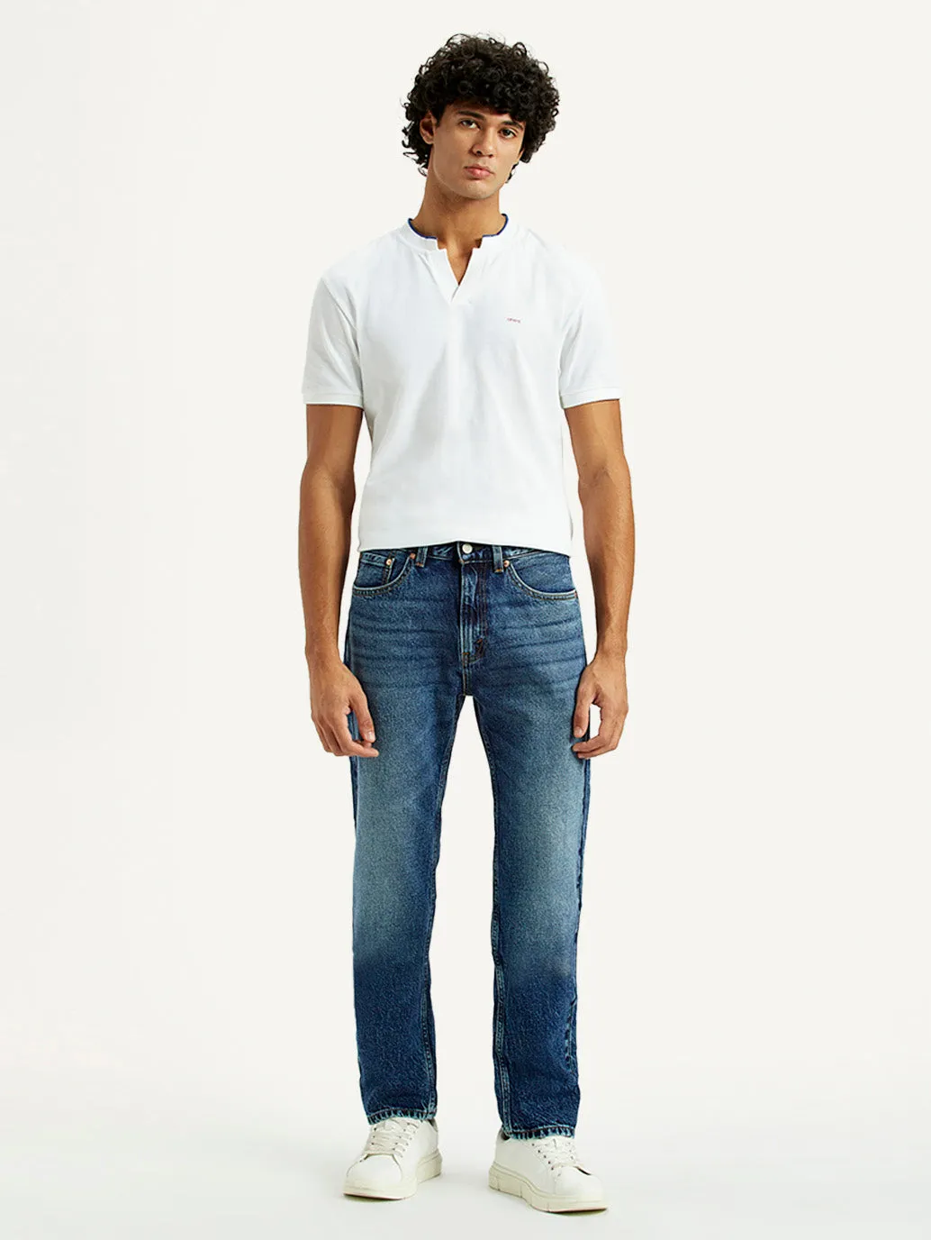 Any Occasion Men's 505 Indigo Straight Fit Mid Rise Jeans