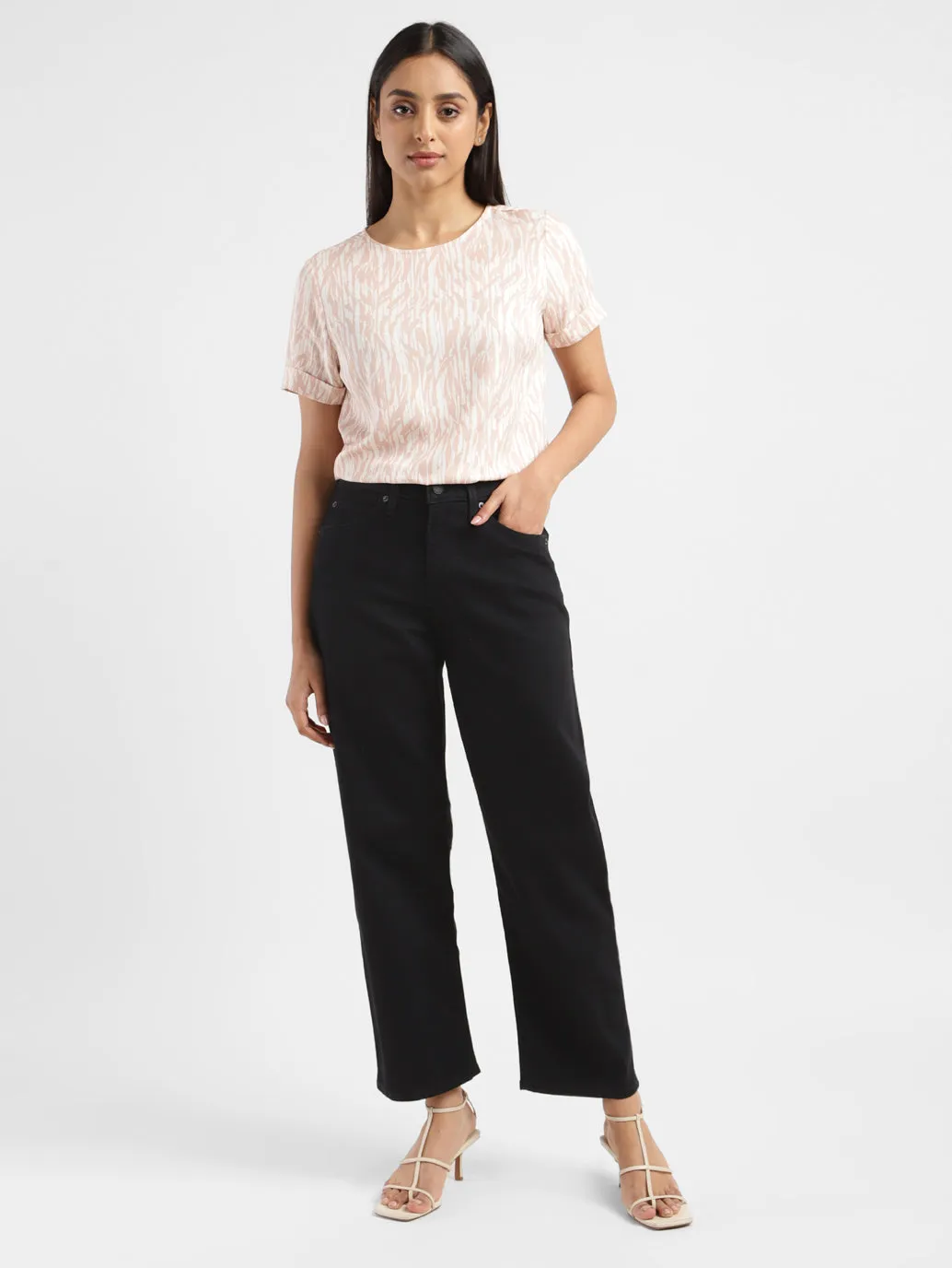 Go To Piece Women's 94 Black Baggy Fit High Rise Jeans