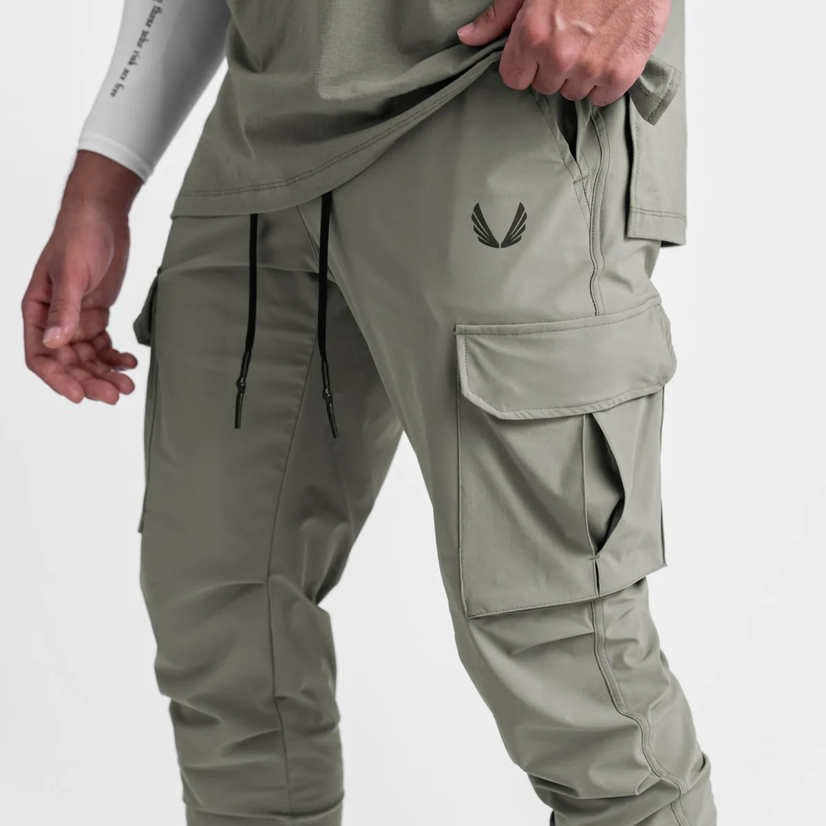 Core Utility 0437. Tetra-Lite? Cargo High Rib Jogger - Sage