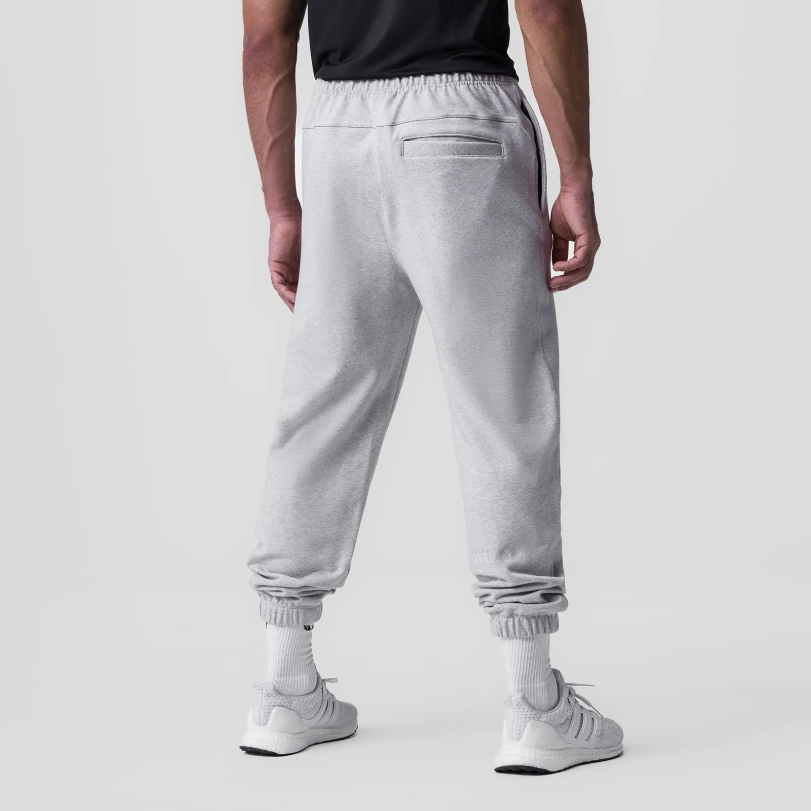 0655. Tech-Terry? Oversized Sweats - Heather Grey Lightweight Design Cuffed hem