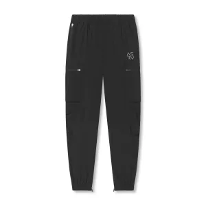 0656. Tetra-Lite? Standard Zip Jogger - Black "Cyber" Anti Pilling Textile Pocket Reinforcement