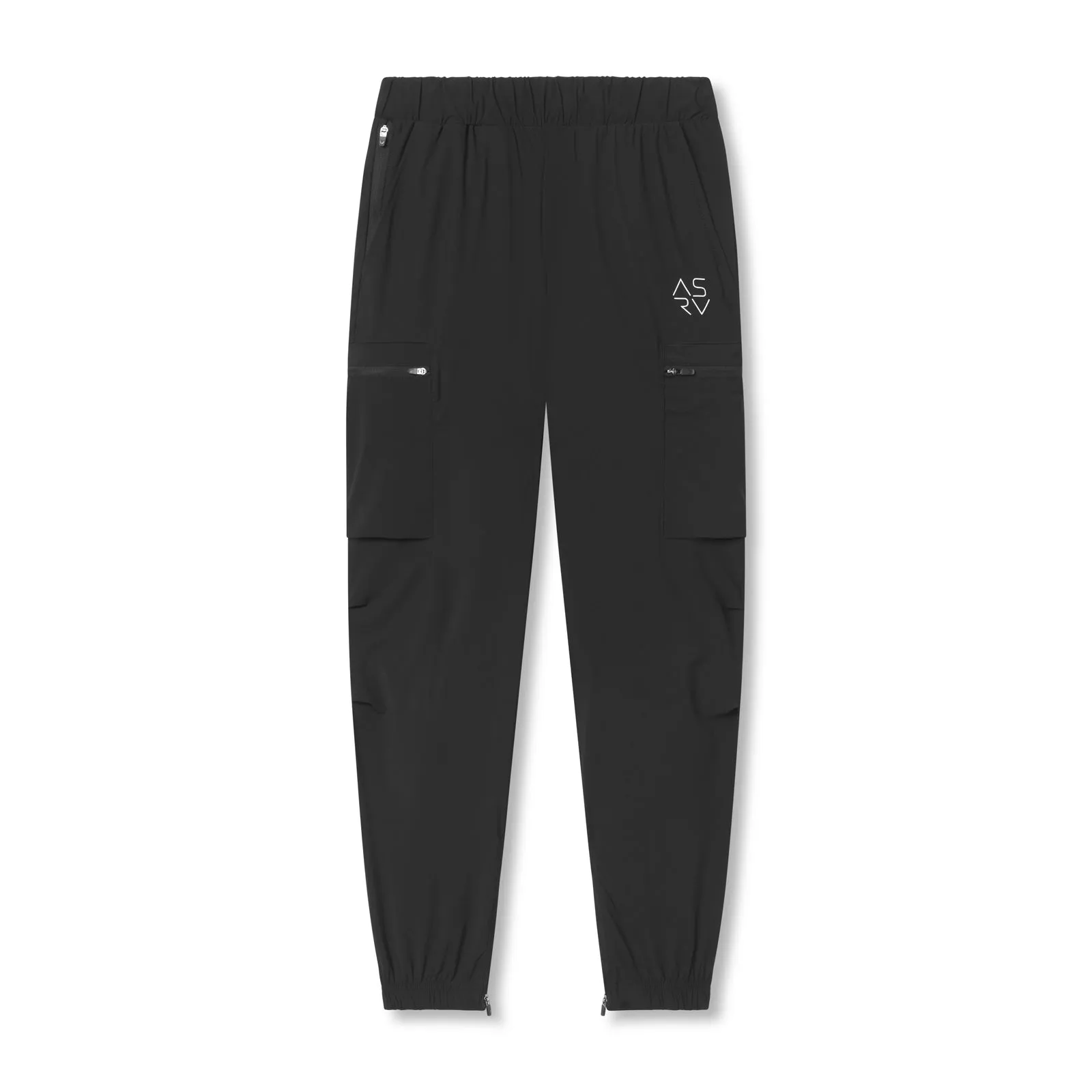 0656. Tetra-Lite? Standard Zip Jogger - Black "Cyber" Anti Pilling Textile Pocket Reinforcement