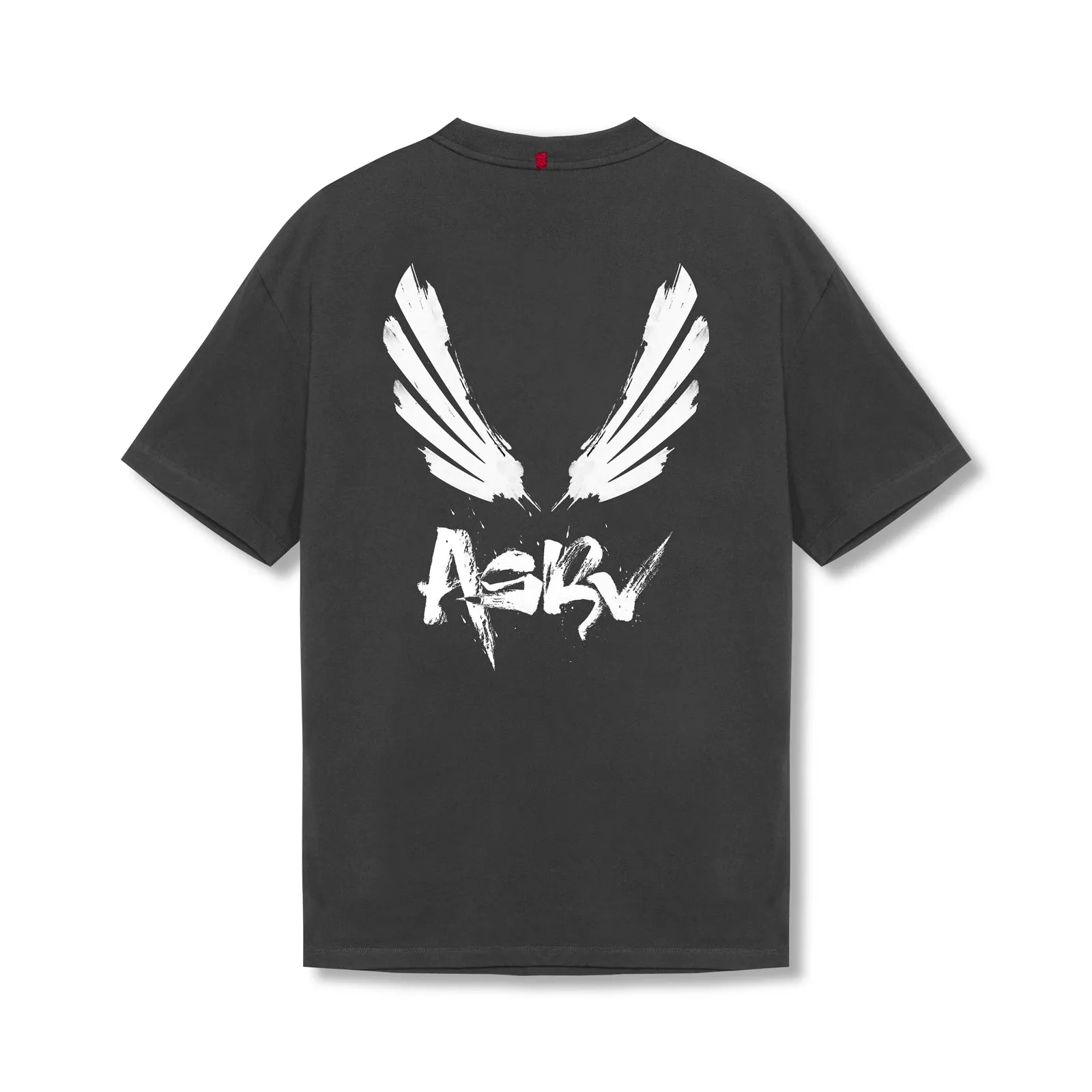 Lightweight Material 0797. Tech Essential? Relaxed Tee - Space Grey "Brush Wings/ASRV"