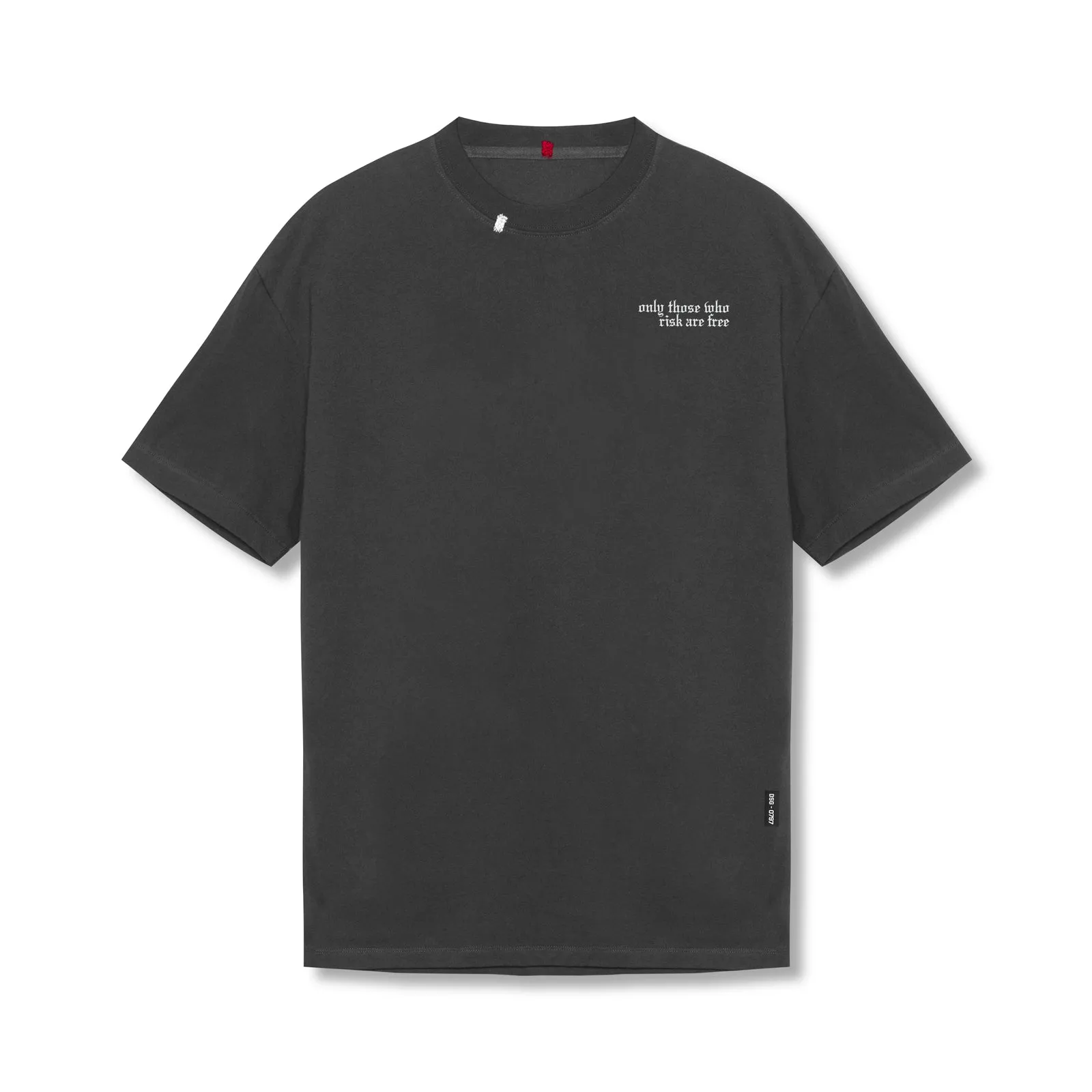 Breathable mesh StretchFabric 0797. Tech Essential? Relaxed Tee - Space Grey "Brush Wings/ASRV"